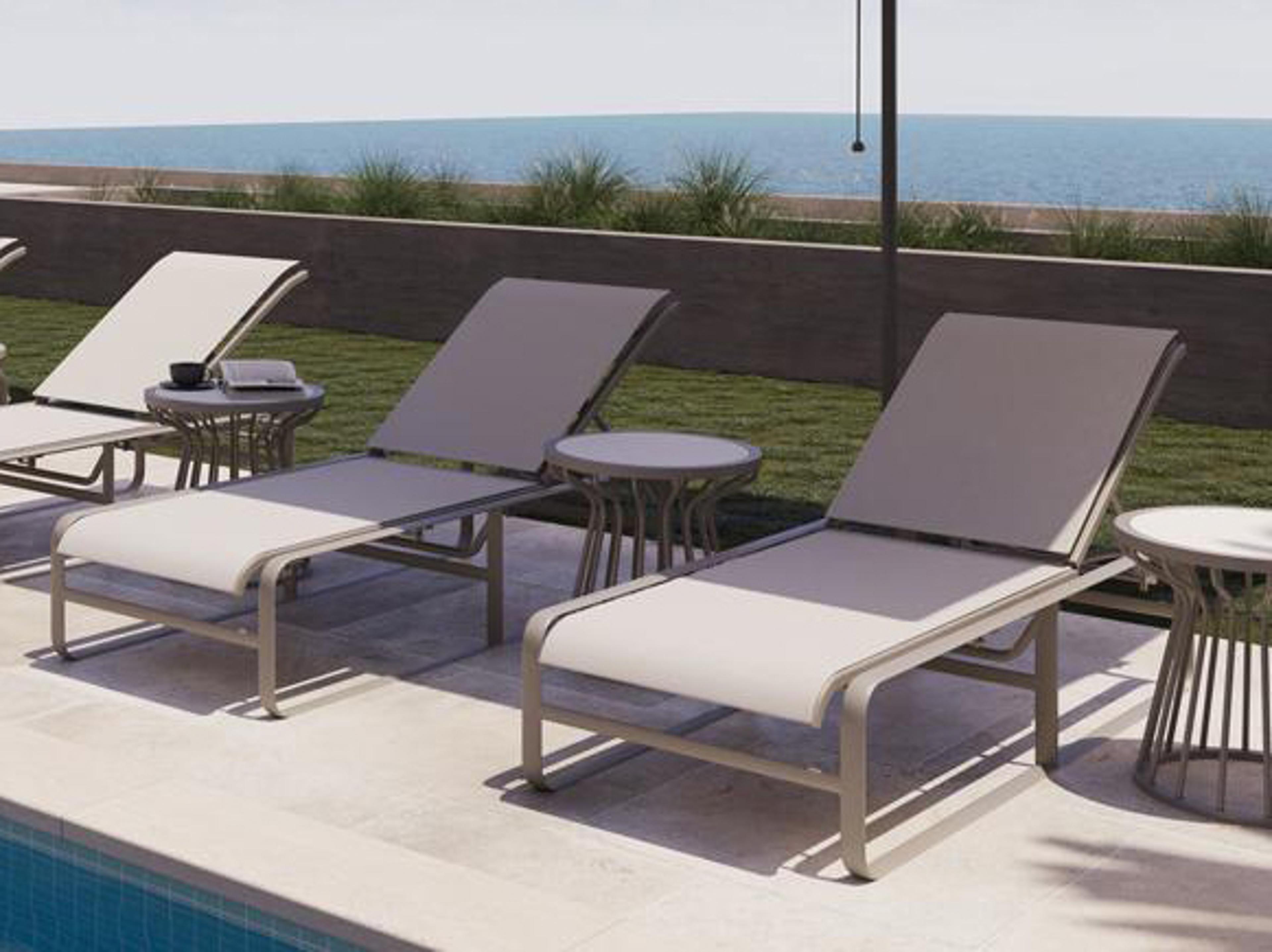 Tropitone Brasilia Sling Aluminum Patio Lounge Set