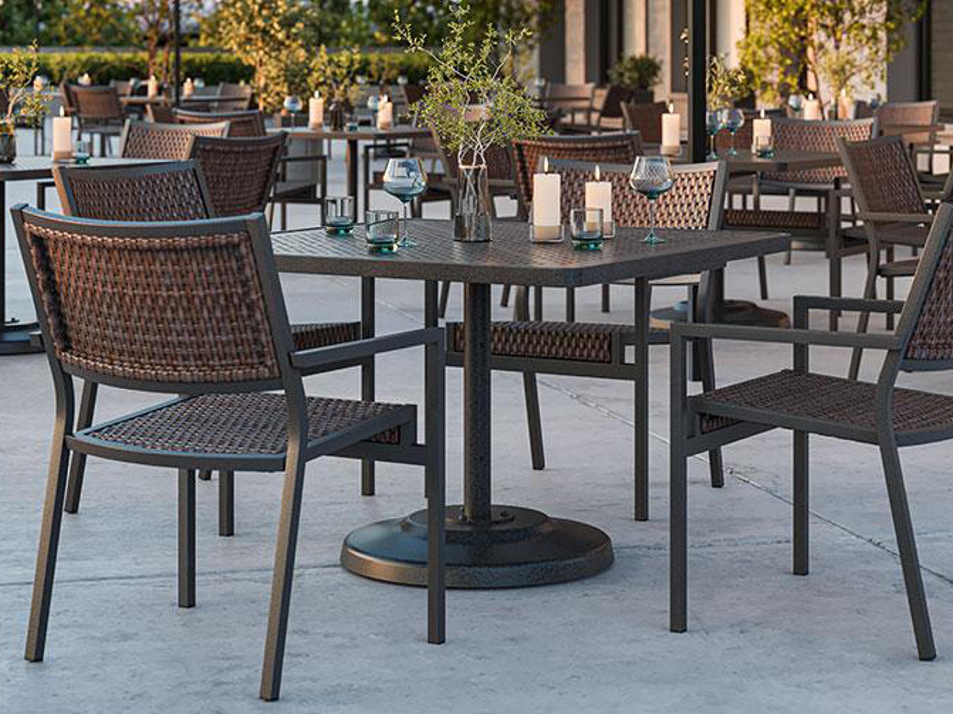 Tropitone Cabana Club Woven Aluminum Patio Dining Set