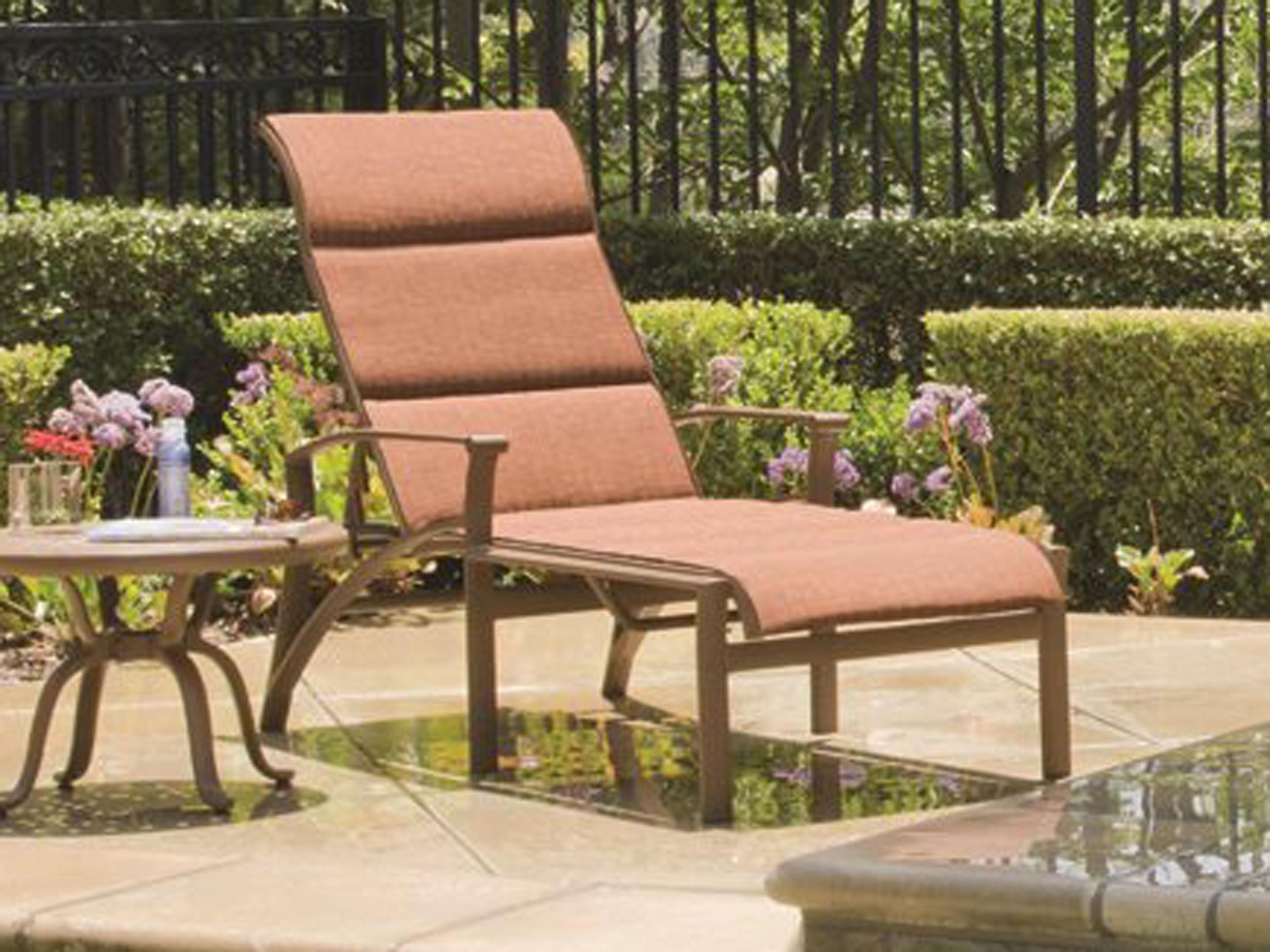 Tropitone Corsica Padded Sling Aluminum Outdoor Patio Lounge Set