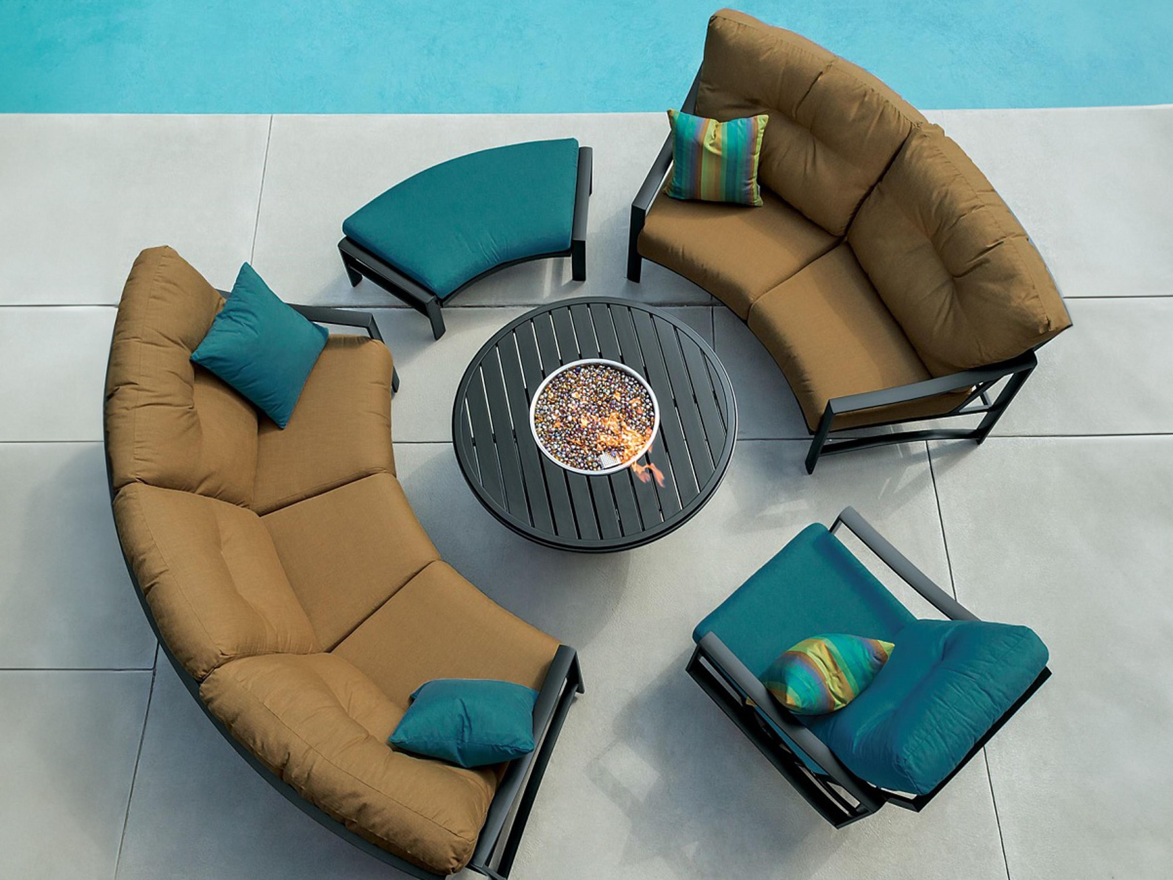 Tropitone Kenzo Cushion Aluminum Outdoor Patio Lounge Set