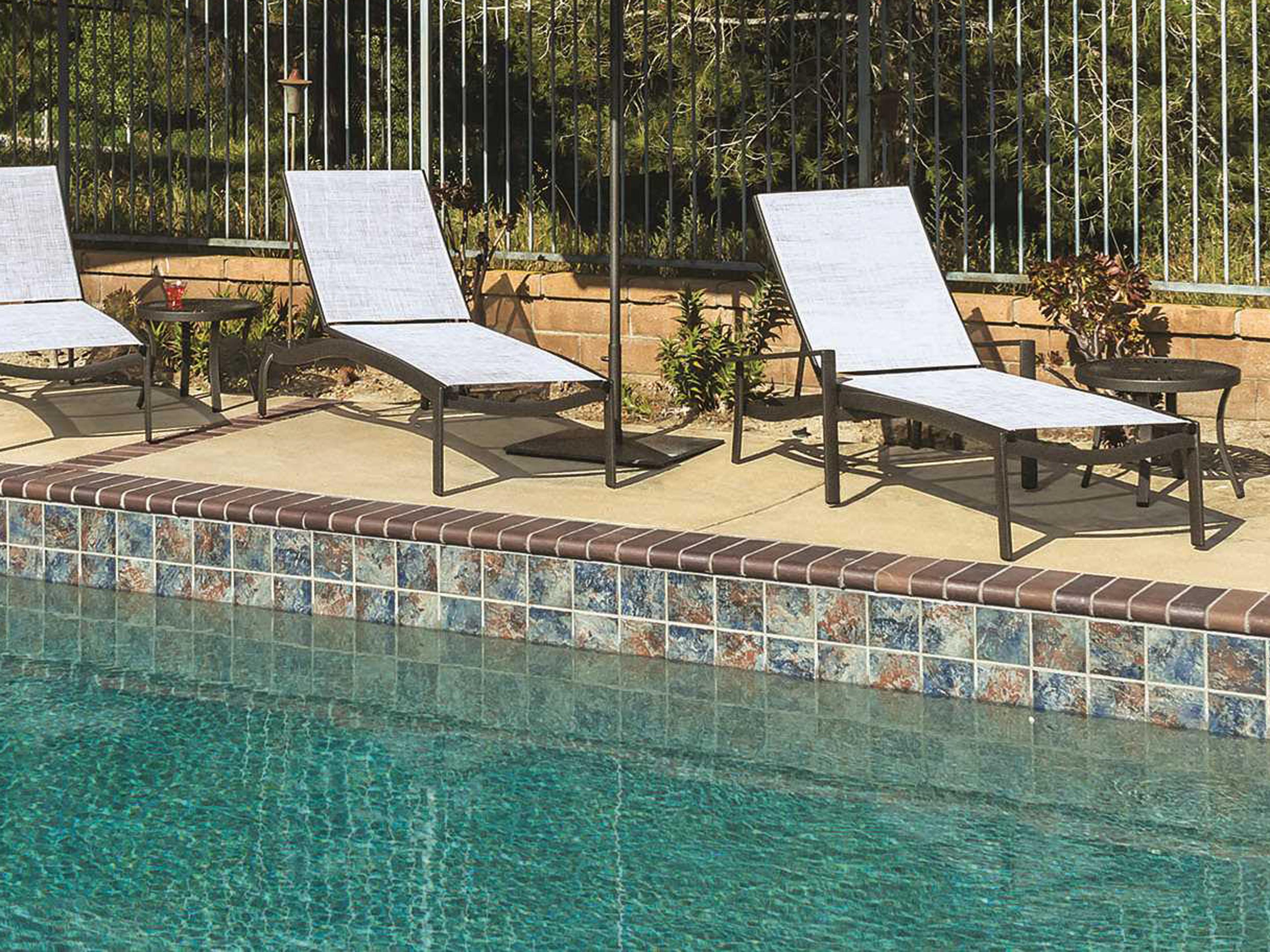 Tropitone Kor Relaxed Sling Aluminum Patio Lounge Set