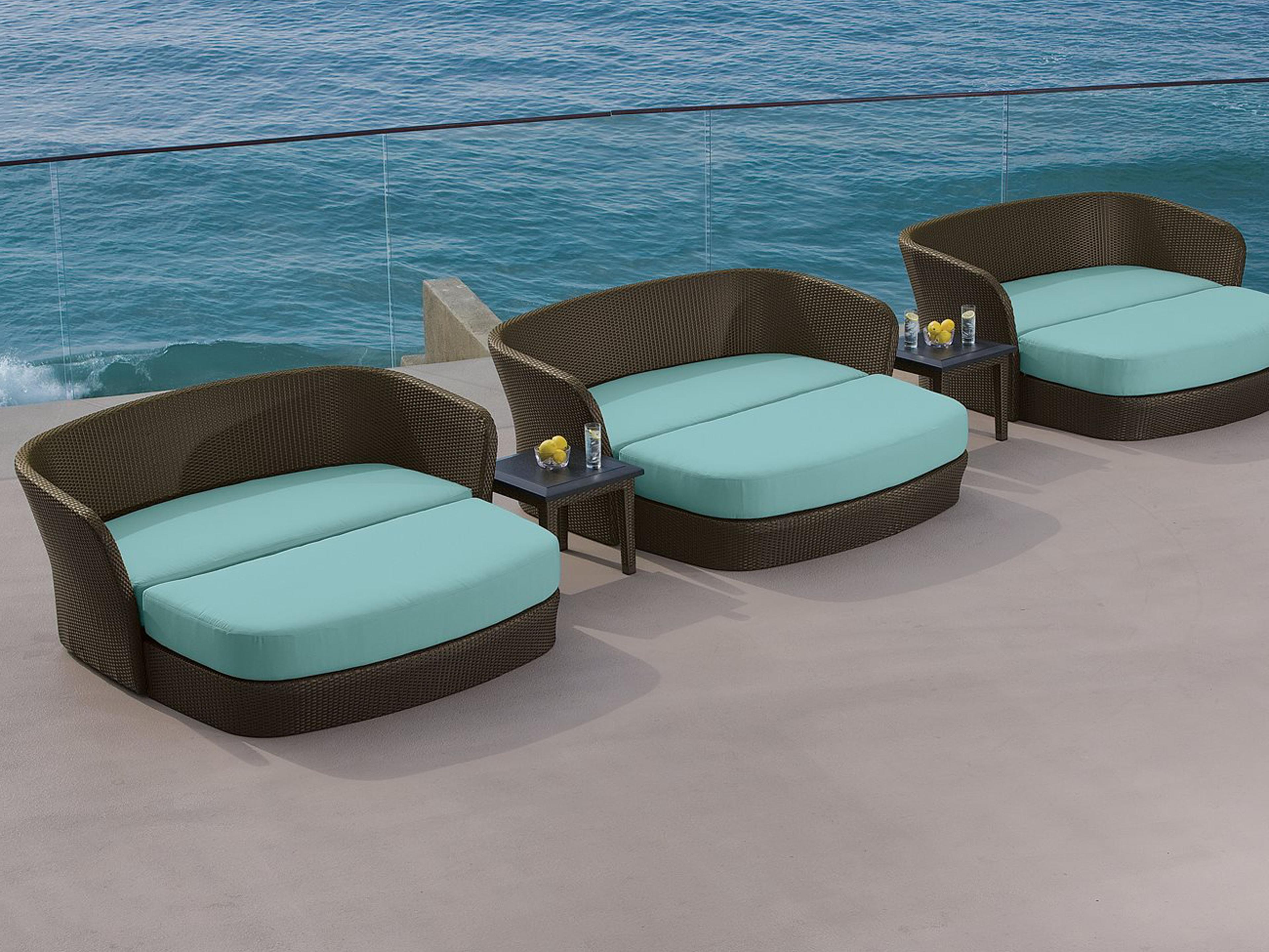 Tropitone Evo Woven Wicker Cushion Patio Lounge Set