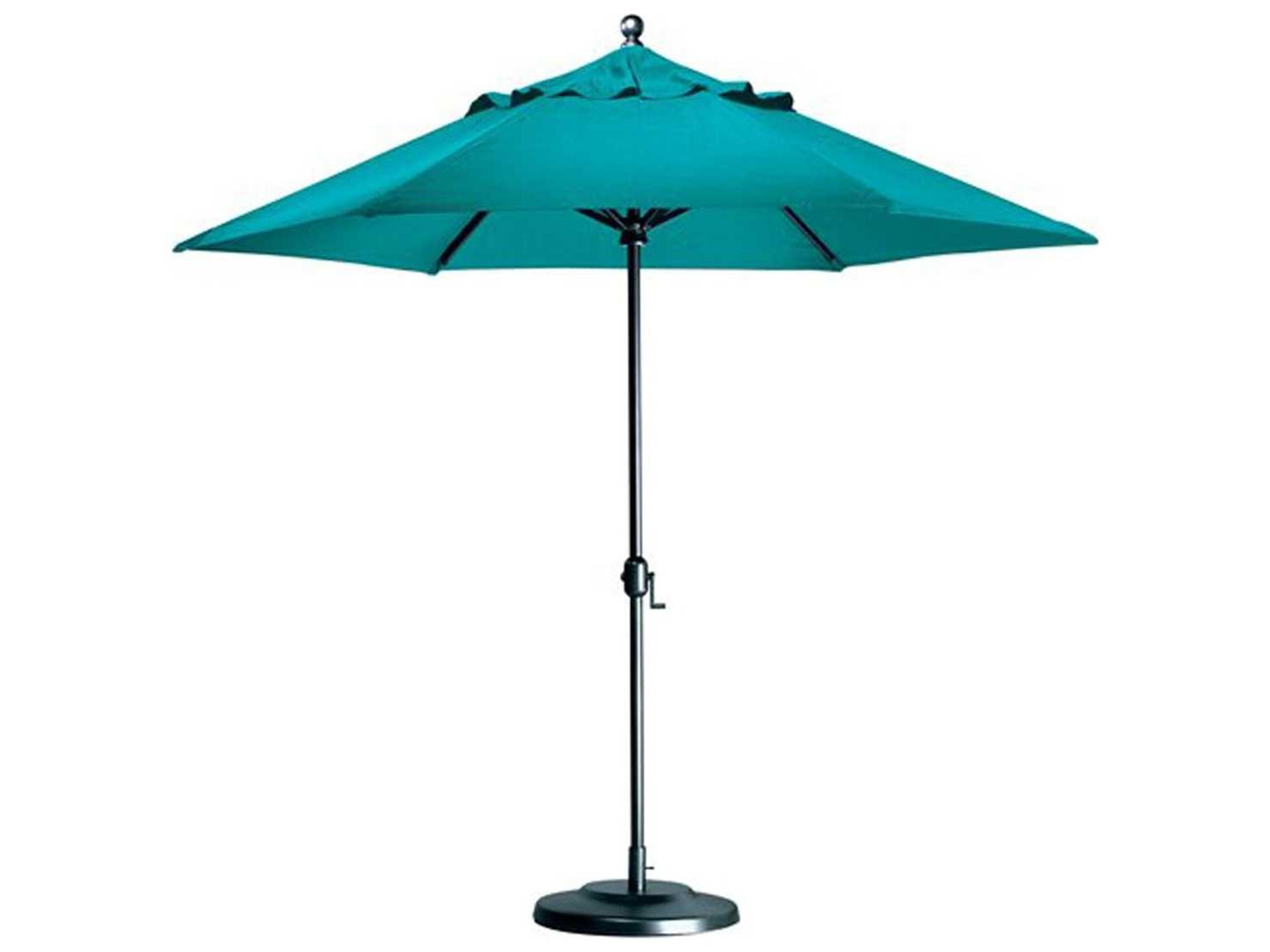 Tropitone Portofino Aluminum 9.5 Foot Octagon Crank Lift Outdoor Umbrella