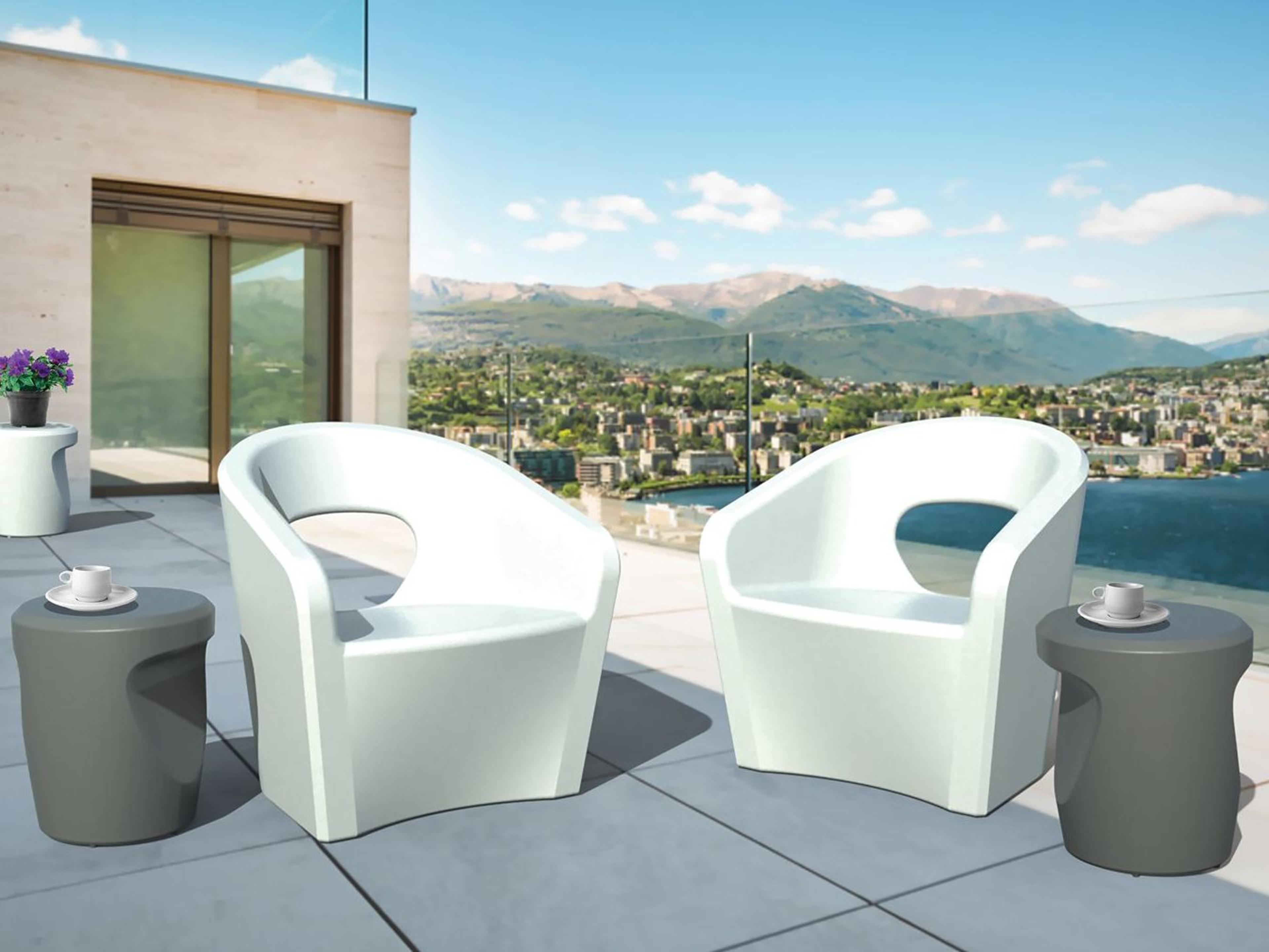 Tropitone Radius Marine Grade Polymer Outdoor Patio Lounge Set