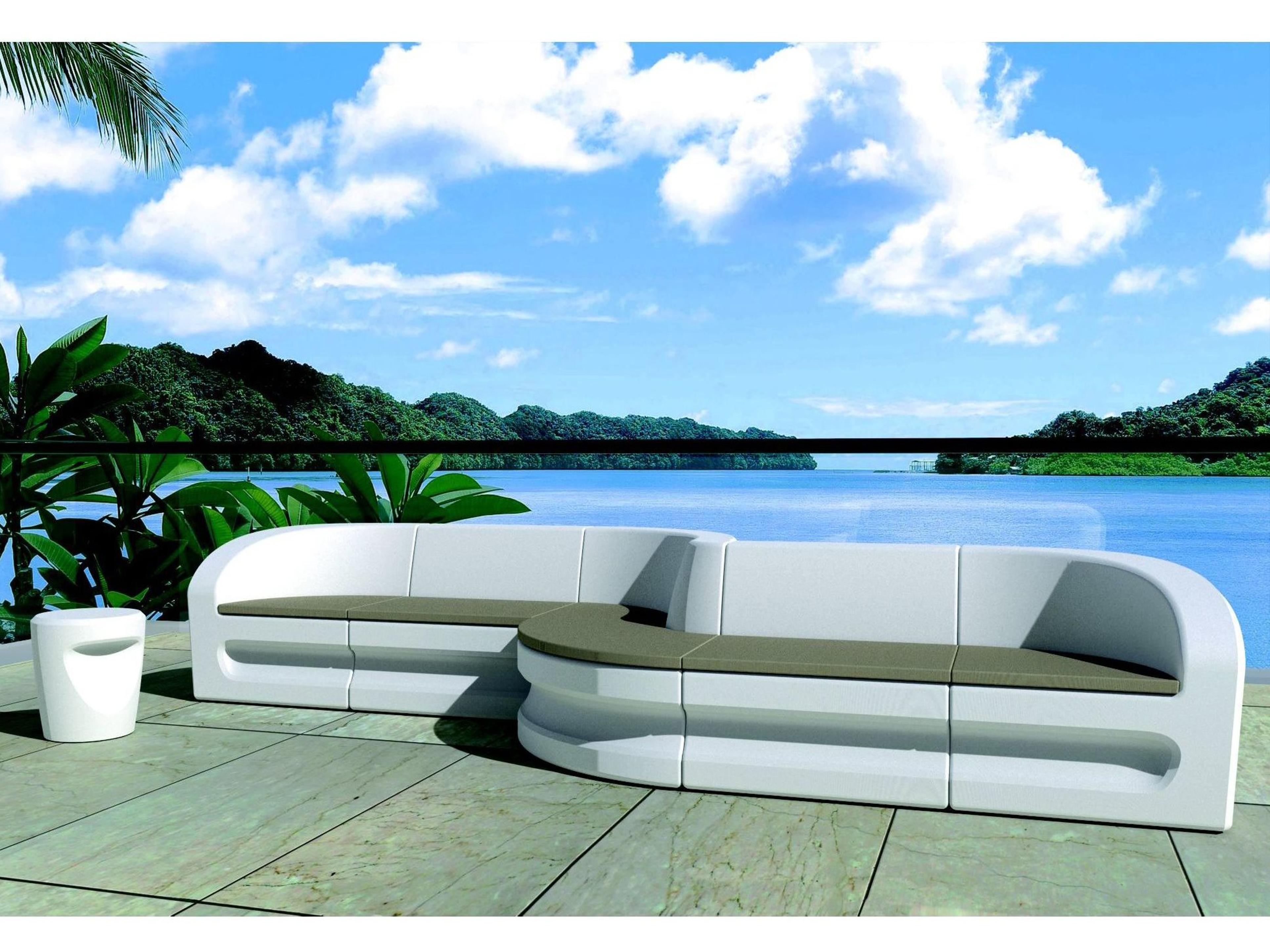 Tropitone Radius Marine Grade Polymer Sectional Patio Lounge Set