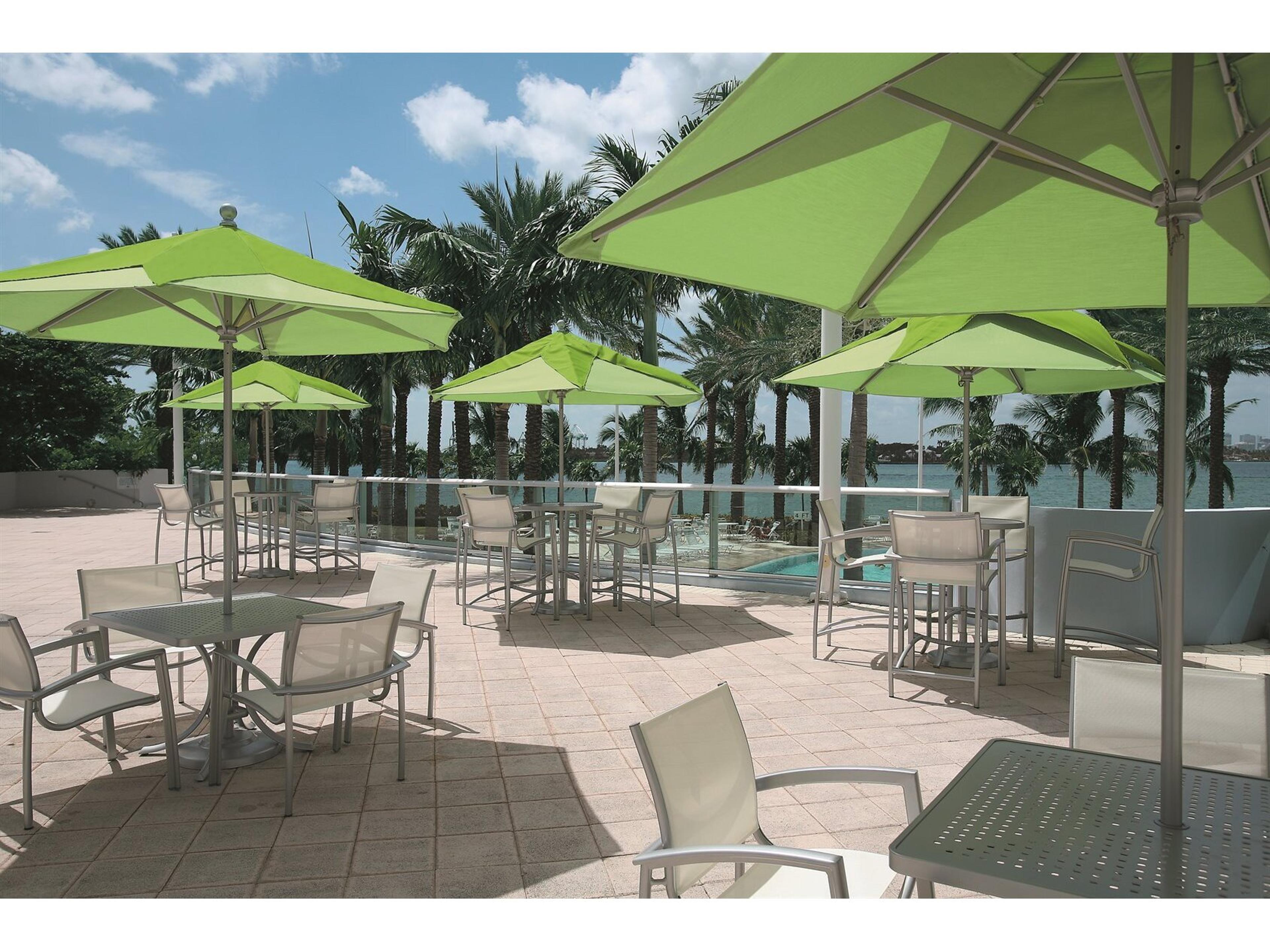 Tropitone South Beach Relaxed Sling Aluminum Dining Set