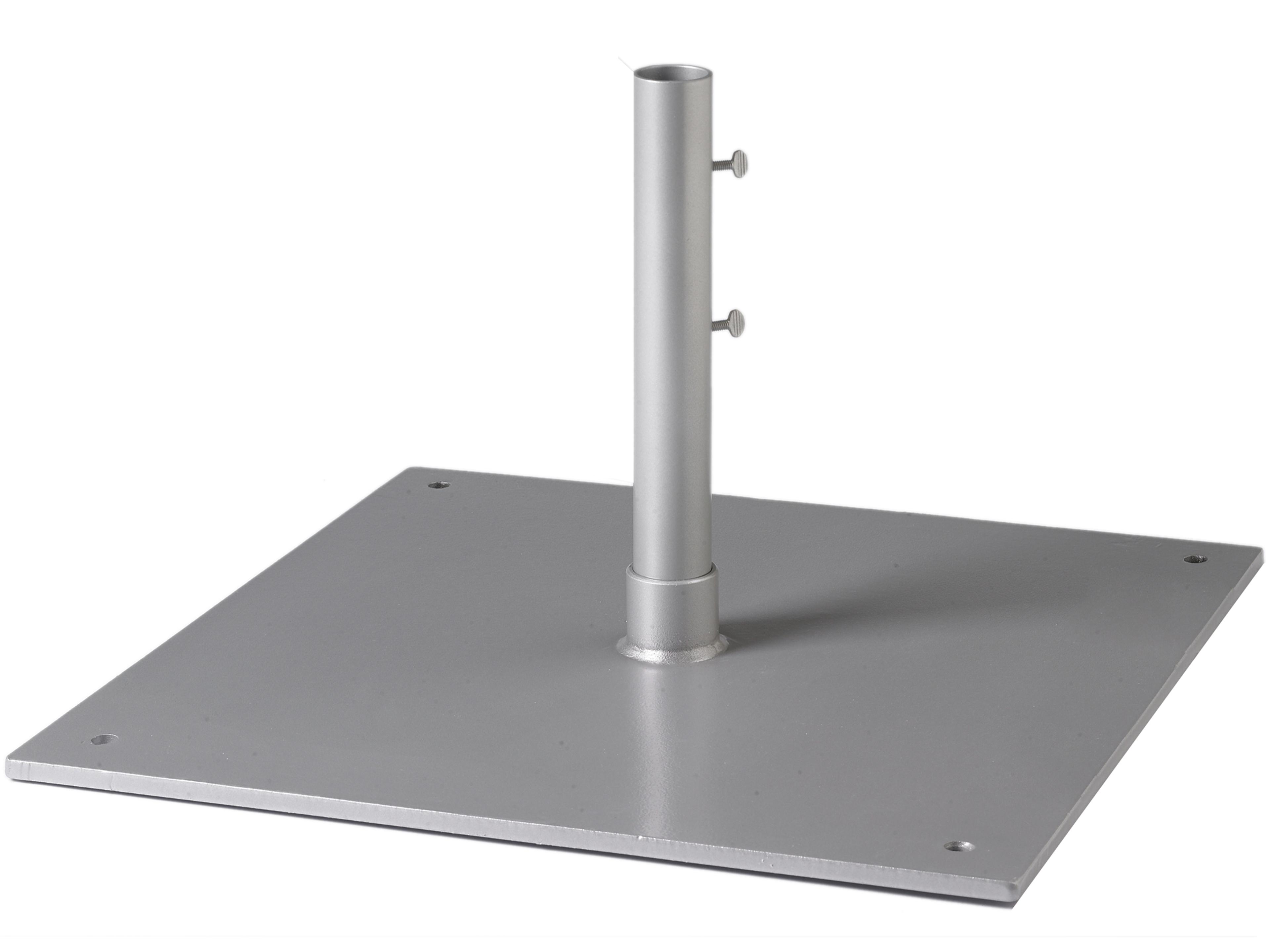 Tropitone 24' Foot 82lb Square Steel Plate 15' Foot Sleeve 1.5' Foot Pole Base