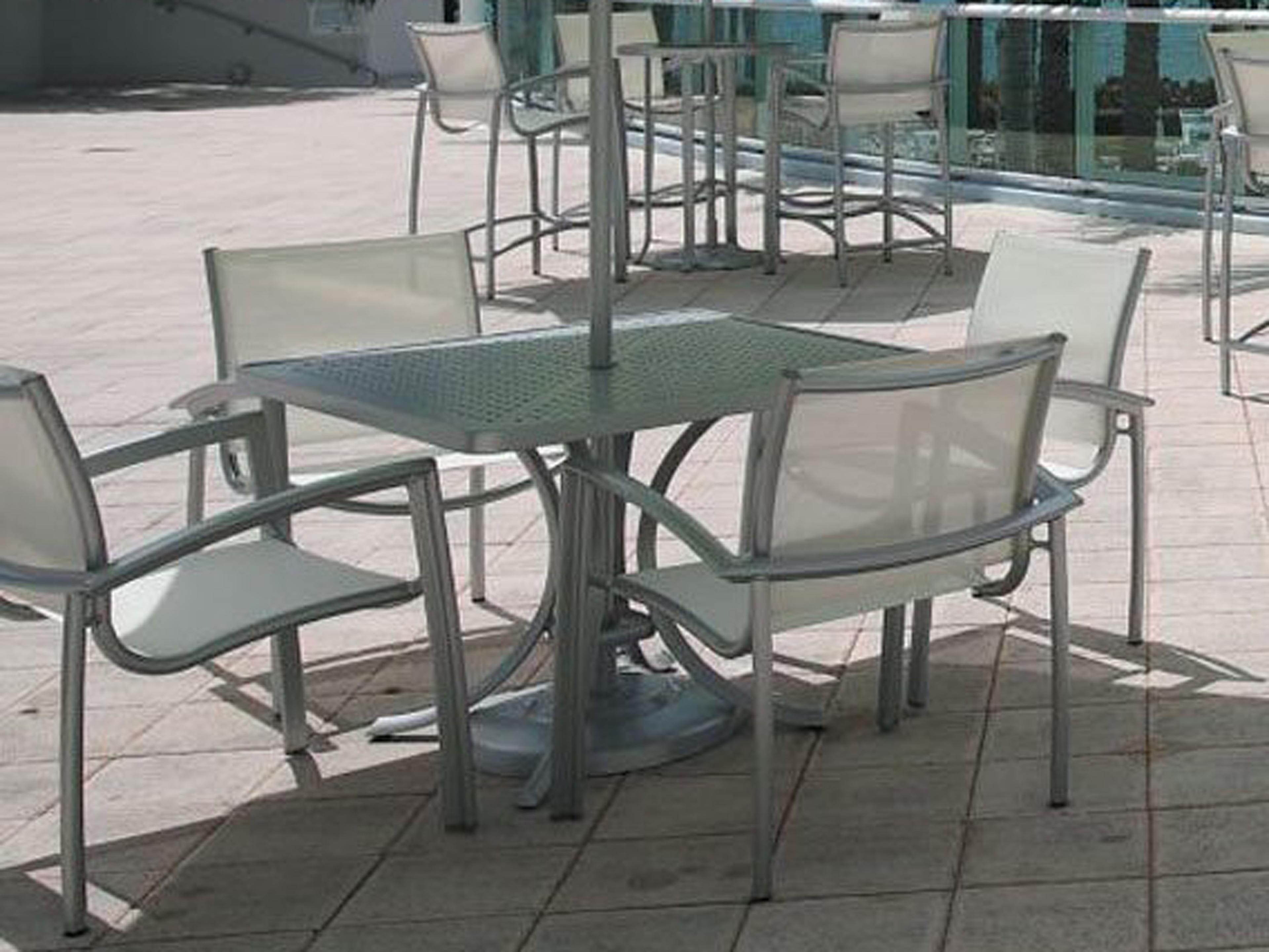 Tropitone South Beach Relaxed Sling Aluminum Patio Dining Set