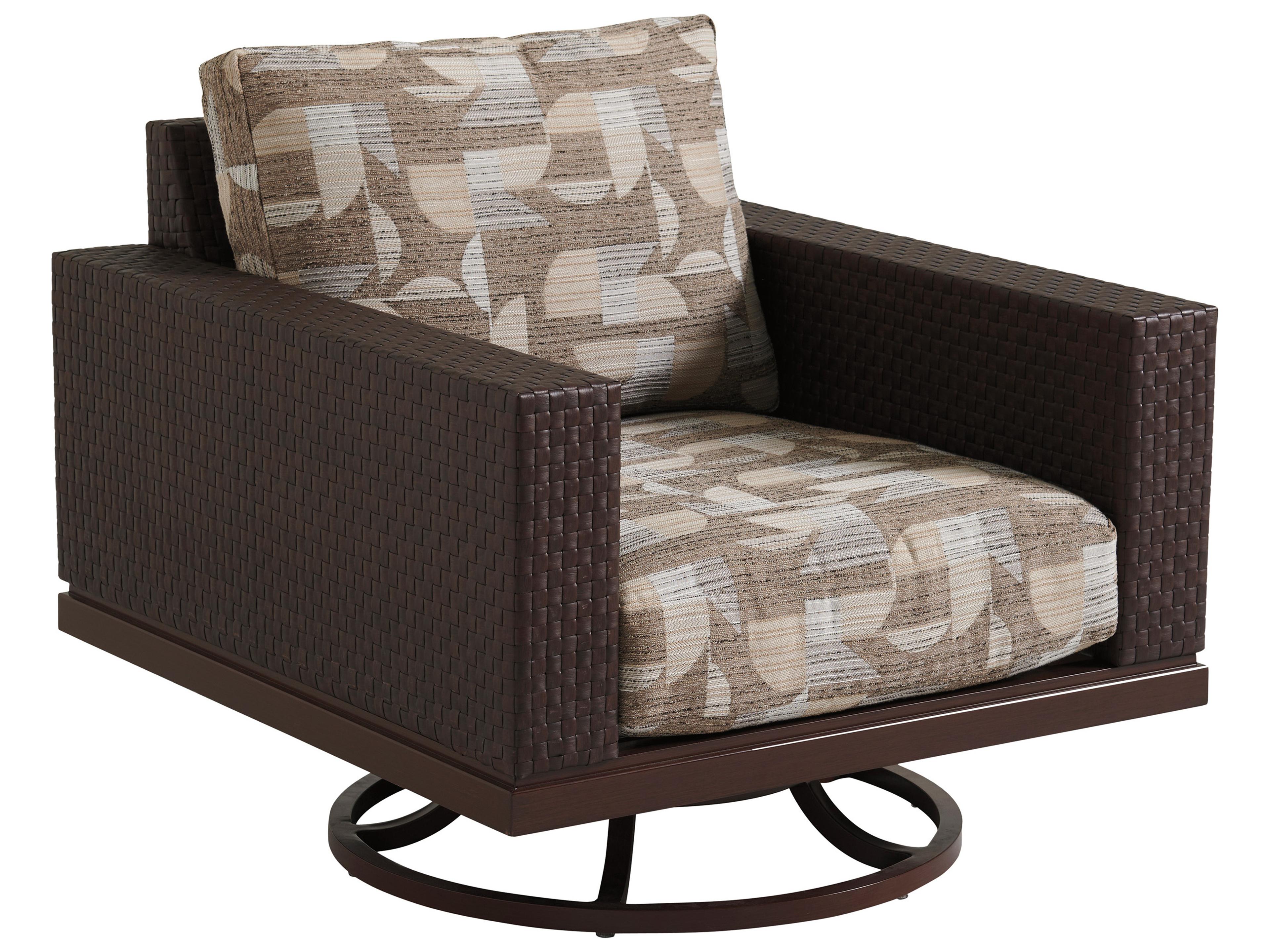 Tommy Bahama Outdoor Abaco Aluminum Wicker Swivel Lounge Chair