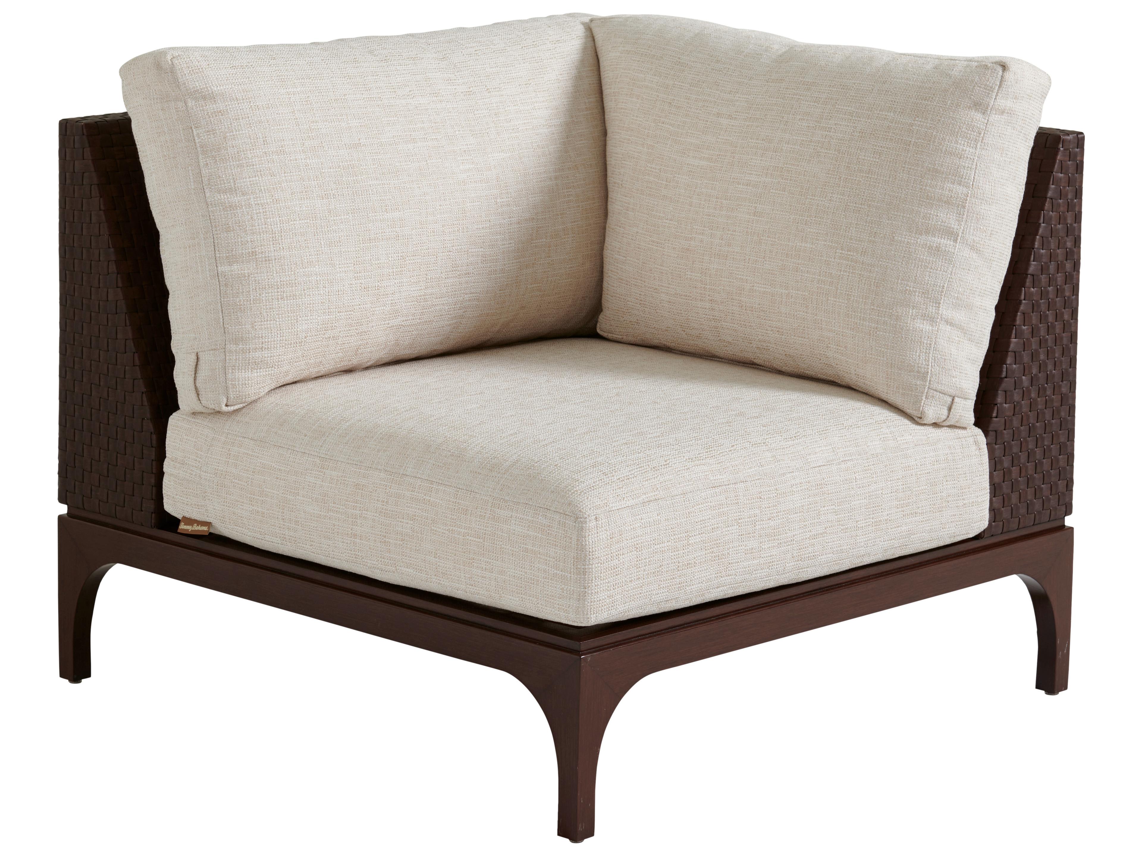 Tommy Bahama Outdoor Abaco Aluminum Wicker Corner Lounge Chair