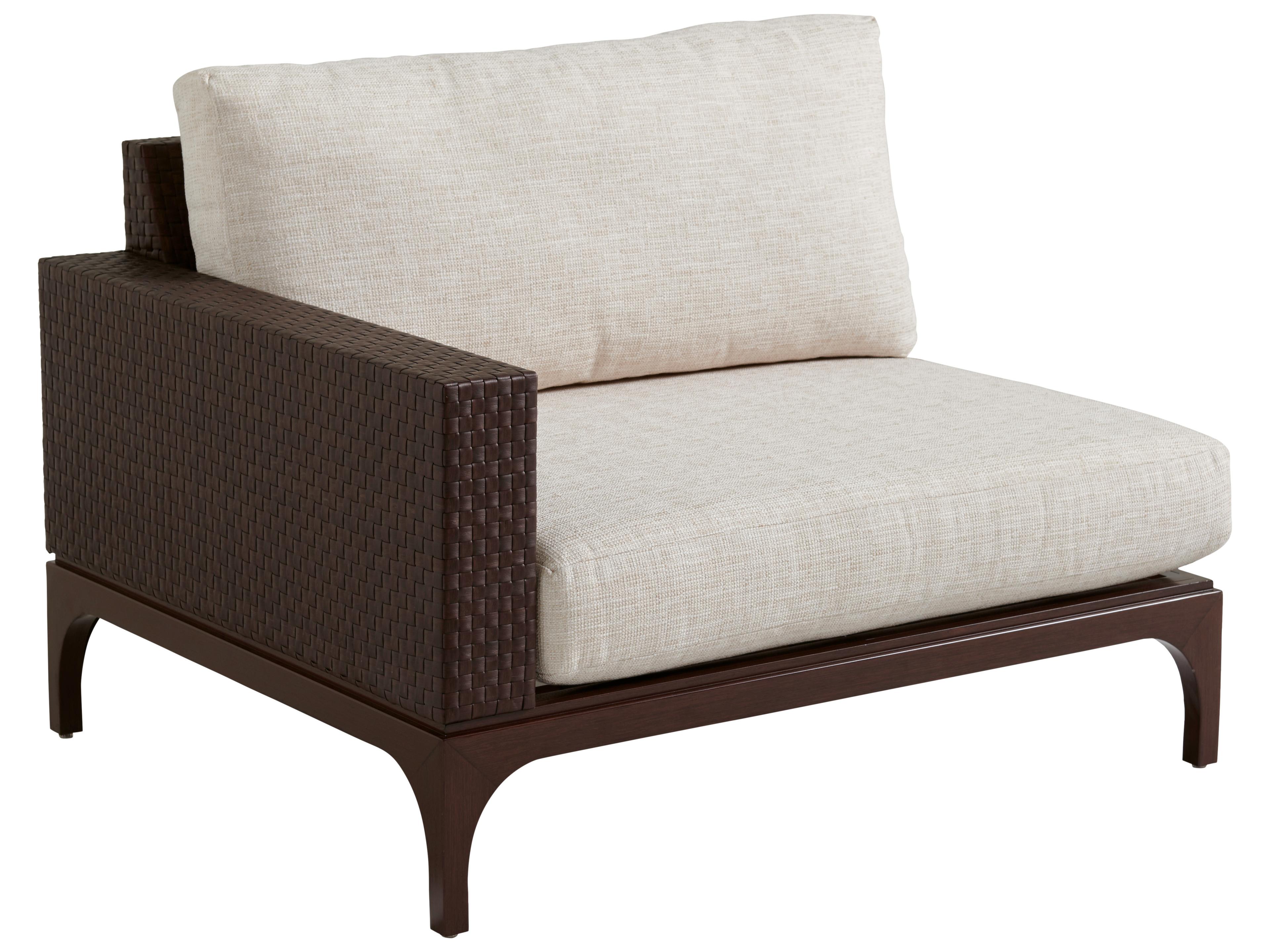 Tommy Bahama Outdoor Abaco Aluminum Wicker Left Arm Facing Lounge Chair