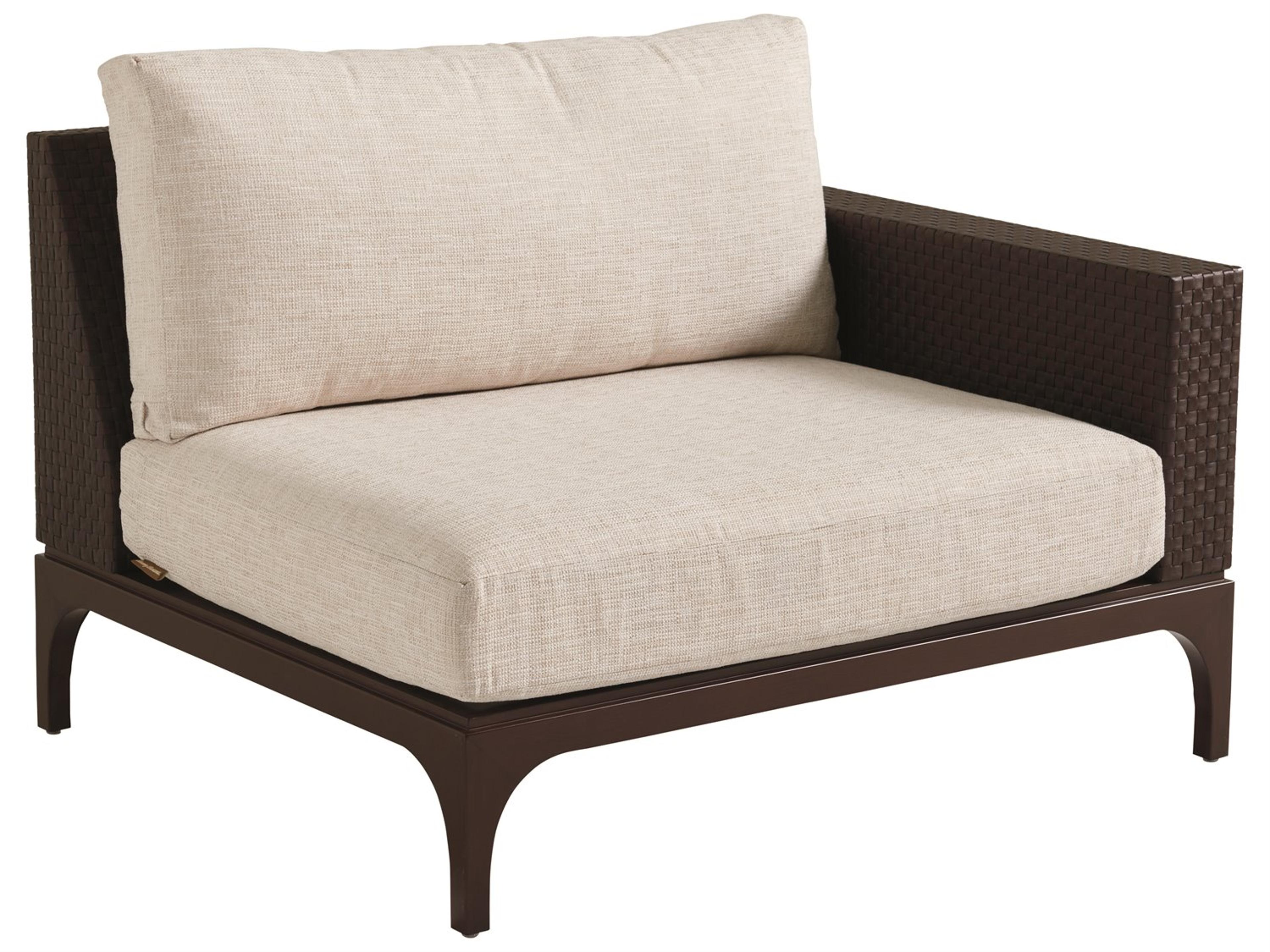 Tommy Bahama Outdoor Abaco Aluminum Wicker Right Arm Facing Lounge Chair