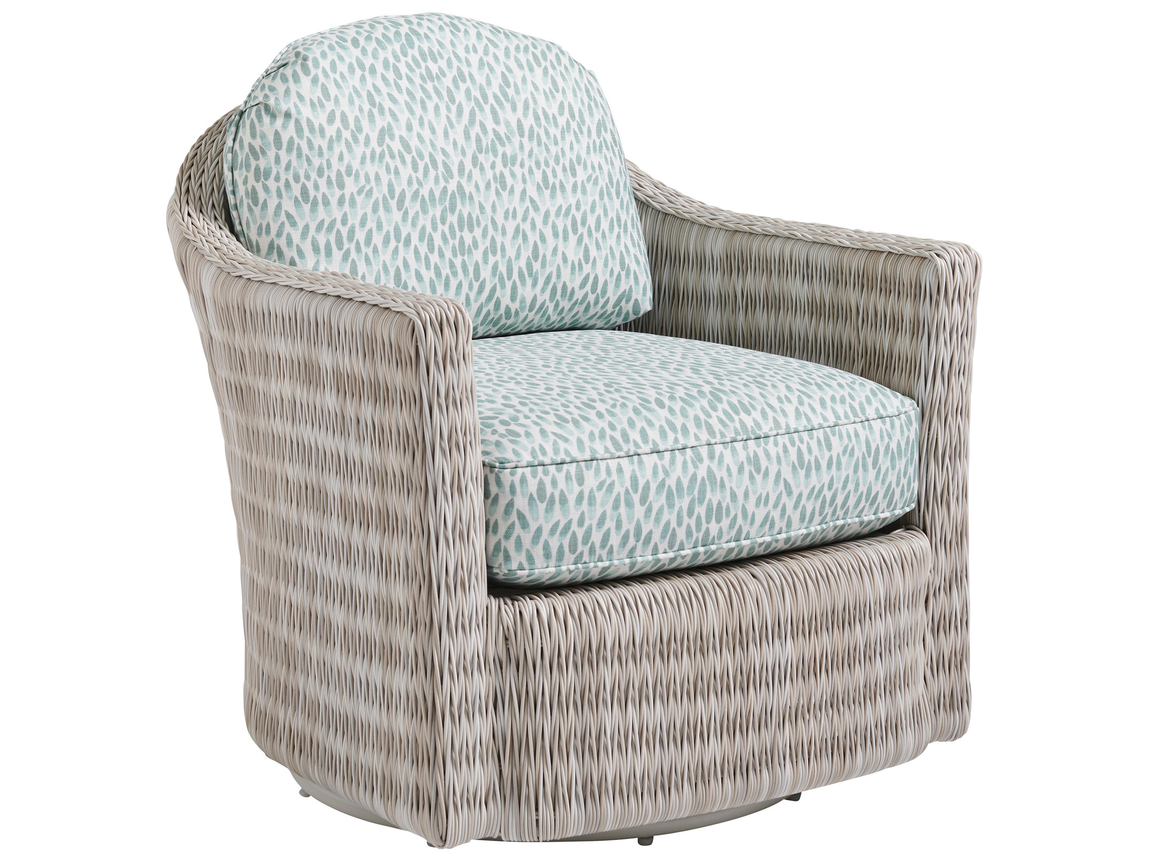 Tommy Bahama Outdoor Seabrook Aluminum Wicker Swivel Lounge Chair