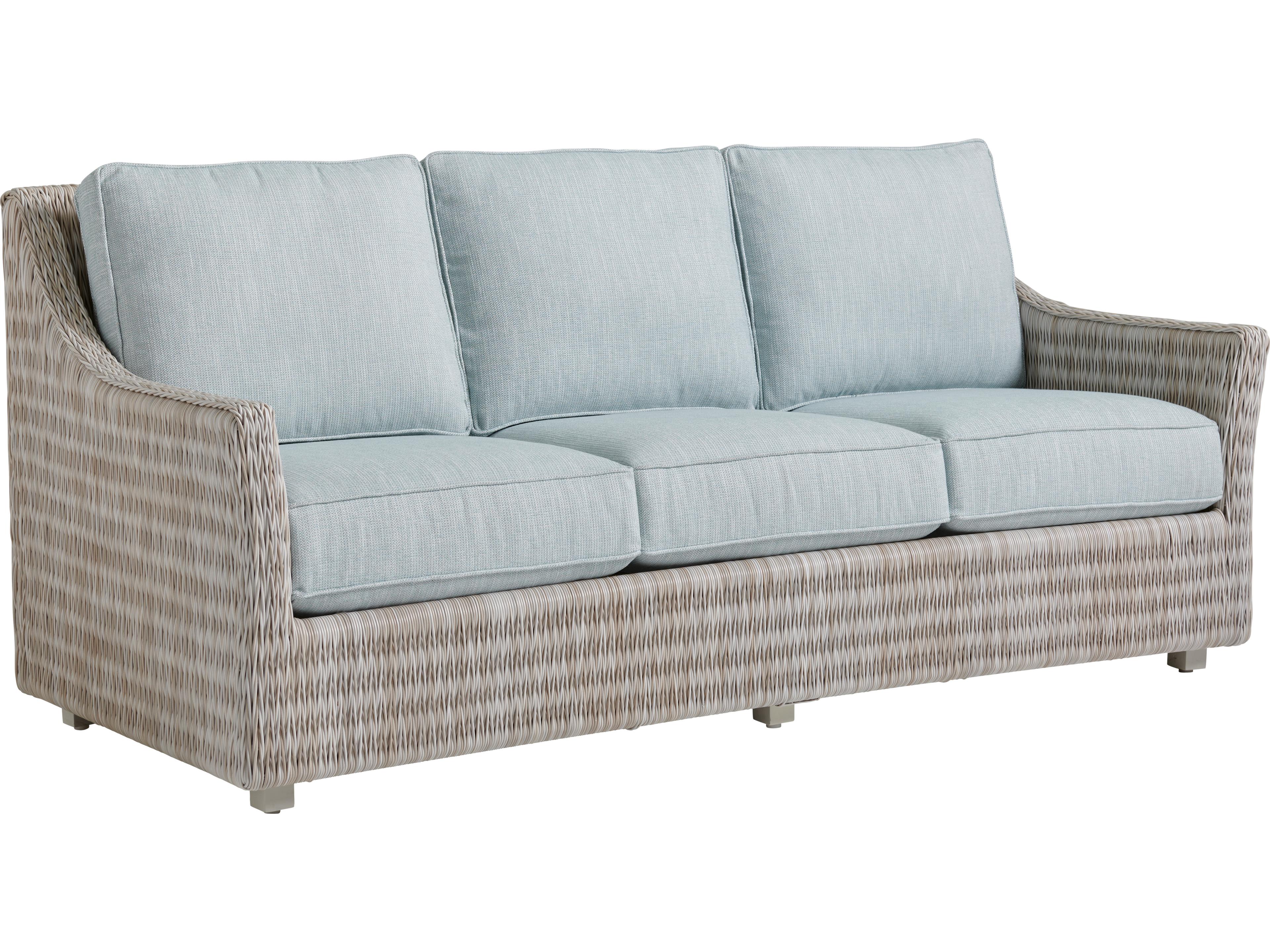 Tommy Bahama Outdoor Seabrook Aluminum Wicker Sofa