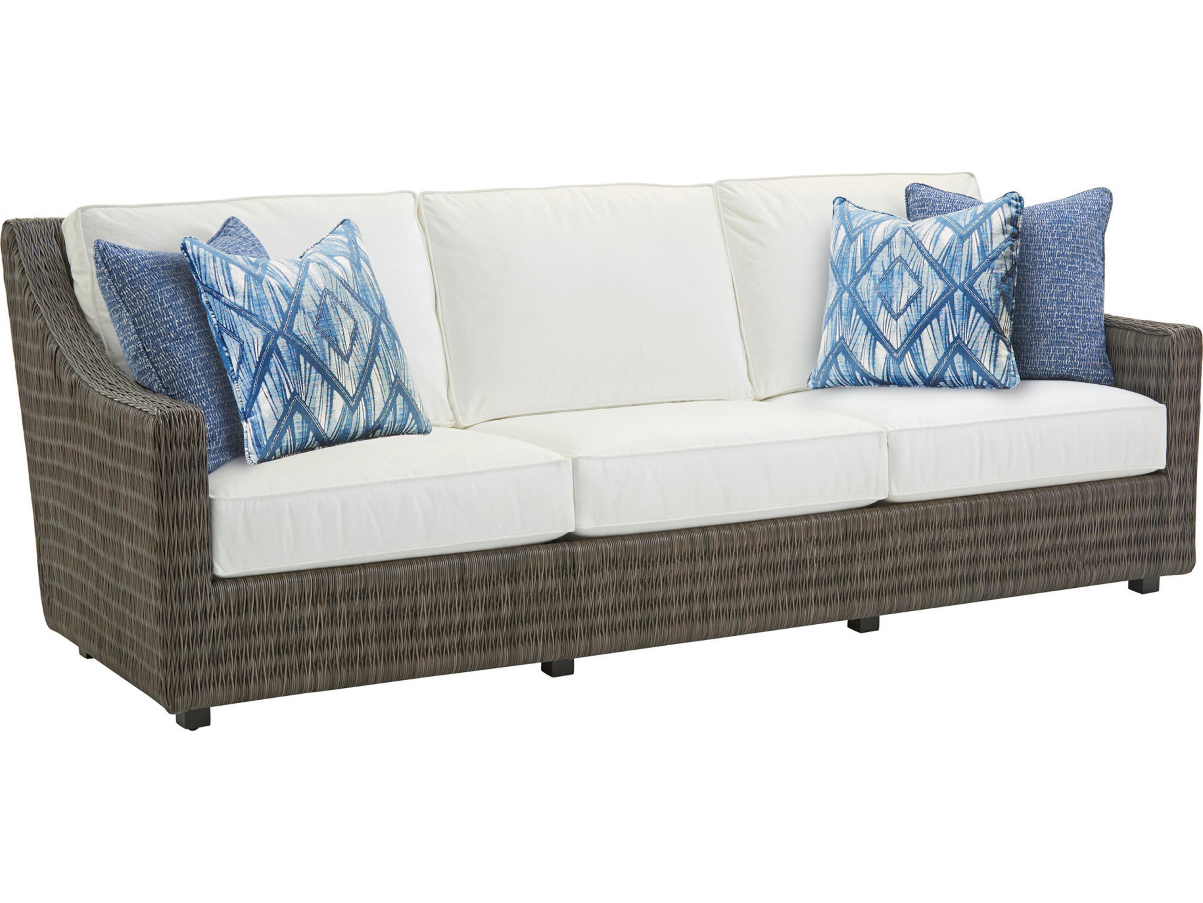 Tommy Bahama Outdoor Cypress Point Ocean Terrace Wicker Long Sofa
