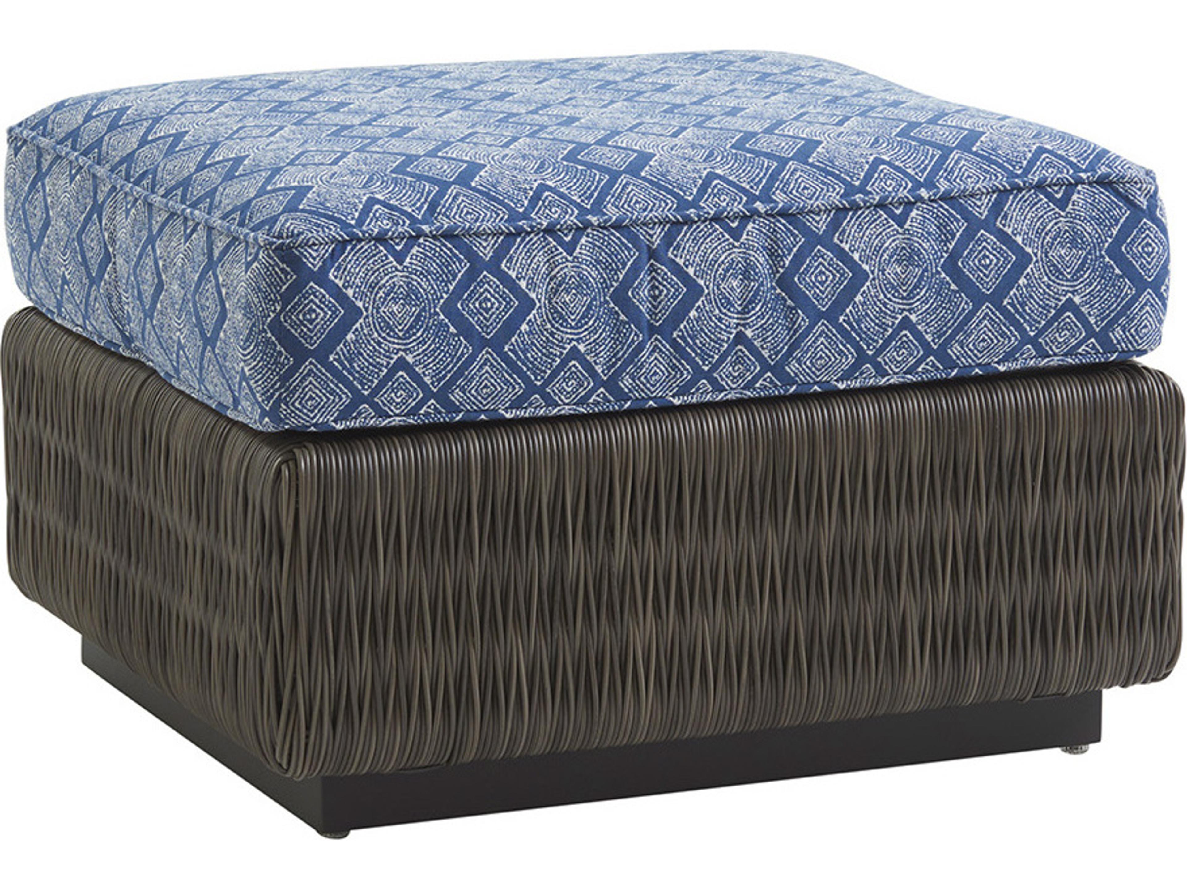 Tommy Bahama Outdoor Cypress Point Ocean Terrace Wicker Ottoman