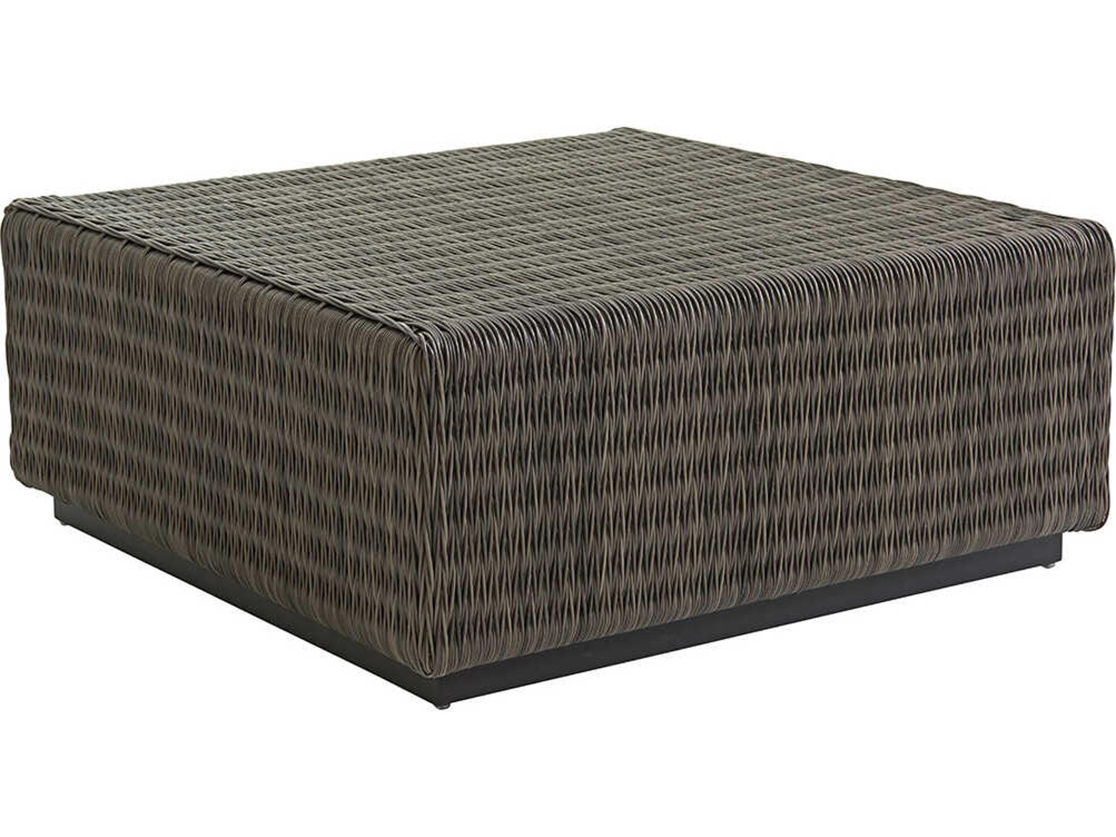 Tommy Bahama Outdoor Cypress Point Ocean Terrace Wicker Square Cocktail Table