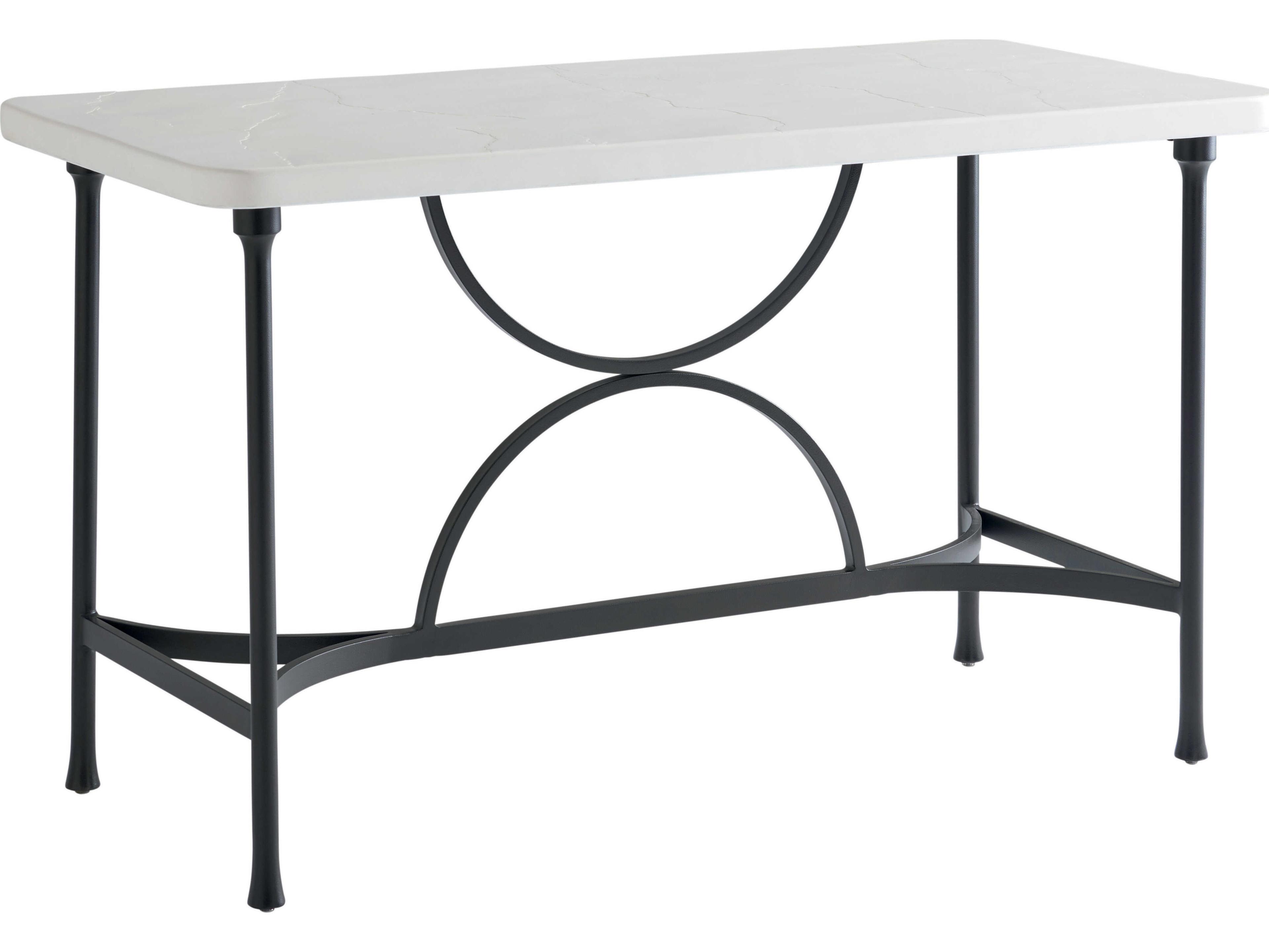 Tommy Bahama Outdoor Pavlova Aluminum Rectangular Bar Counter Table