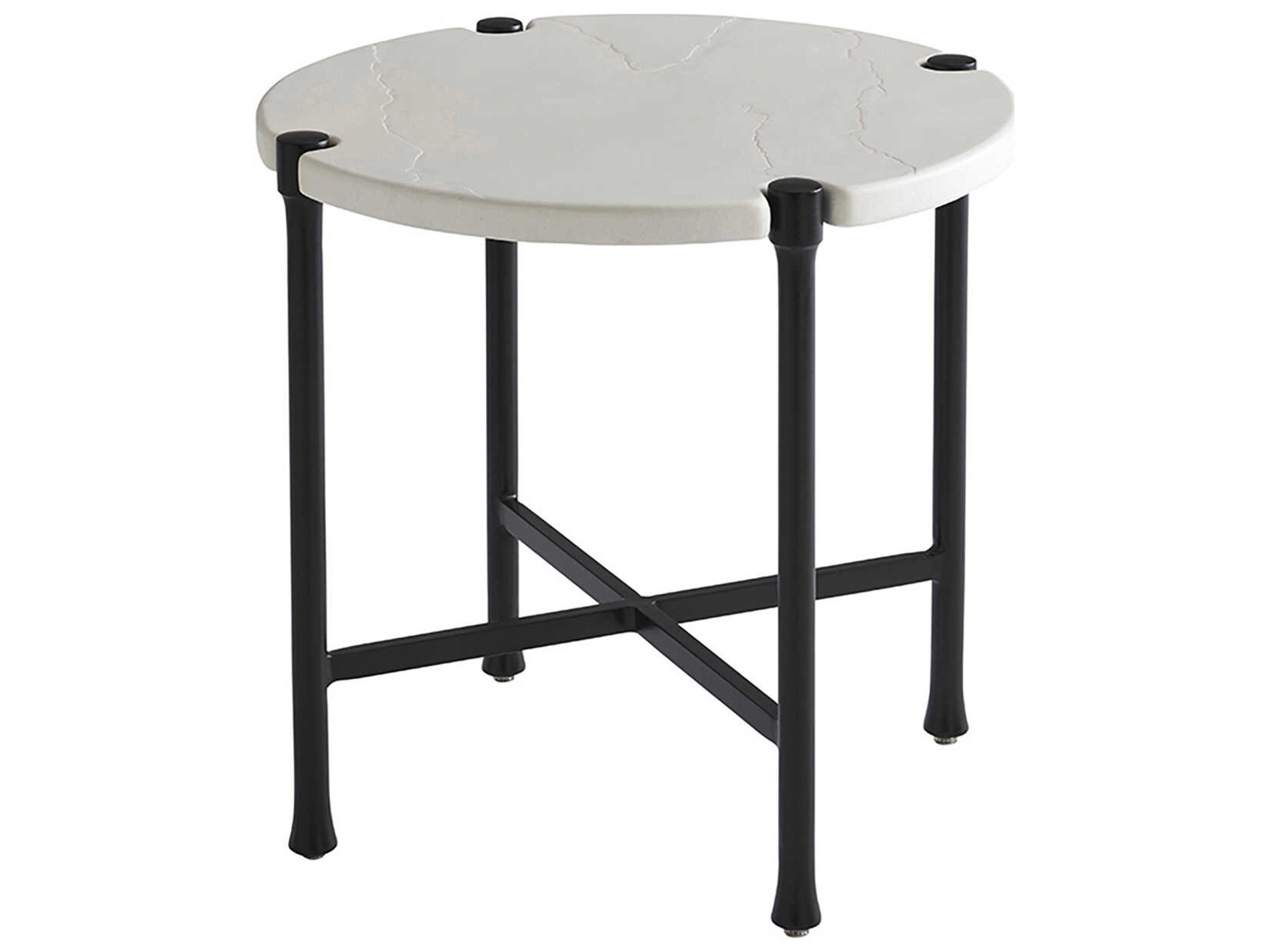 Tommy Bahama Outdoor Pavlova Aluminum Round End Table