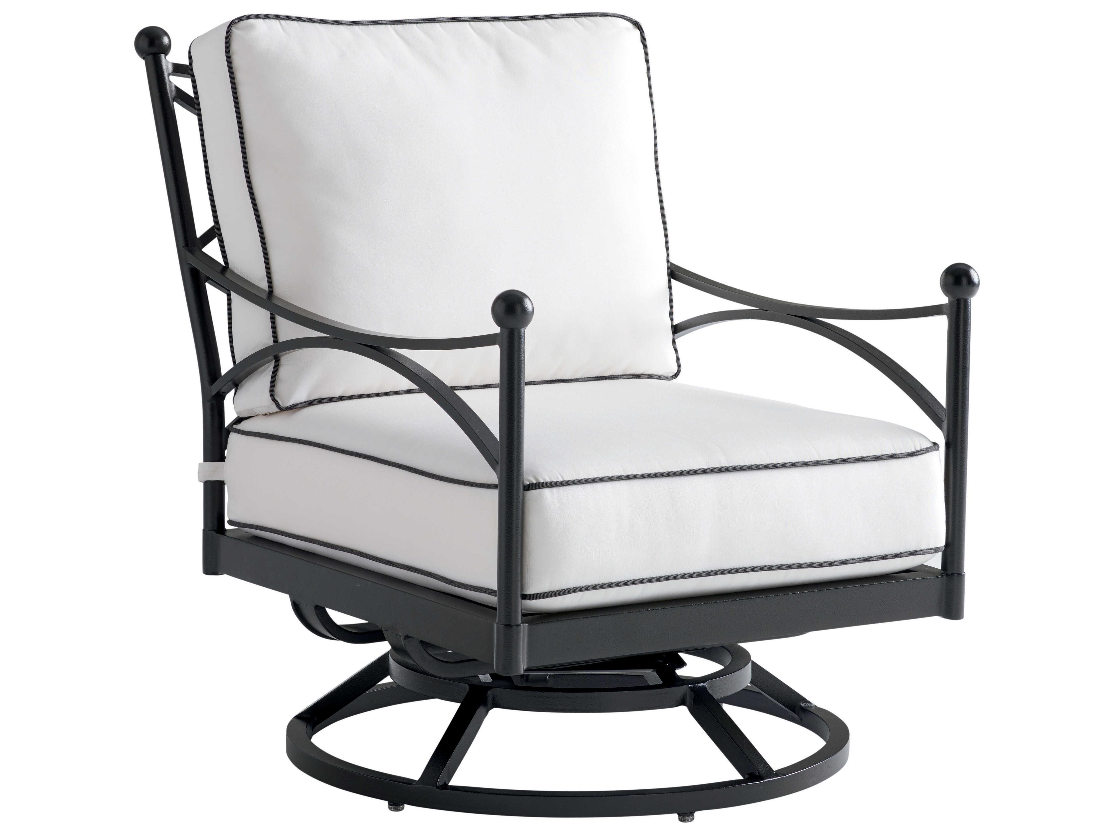 Tommy Bahama Outdoor Pavlova Aluminum Swivel Lounge Chair with Cushion Set