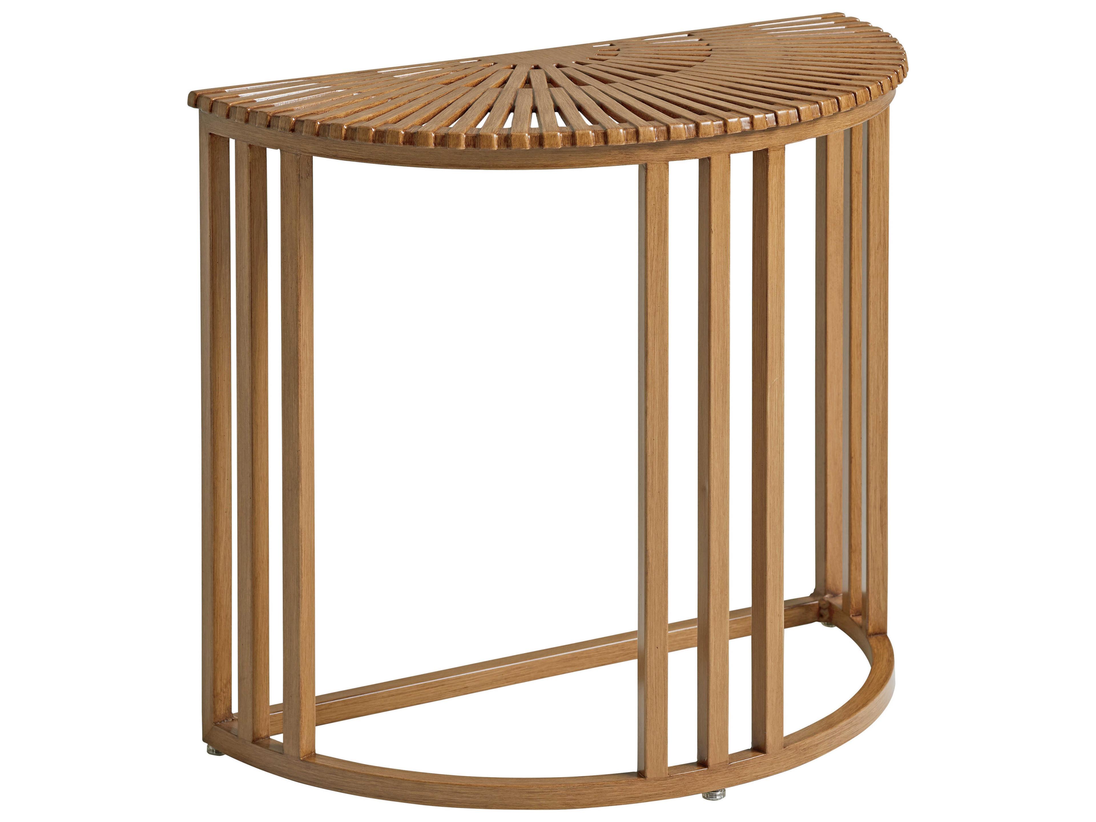 Tommy Bahama Outdoor St Tropez Aluminum Demilune End Table