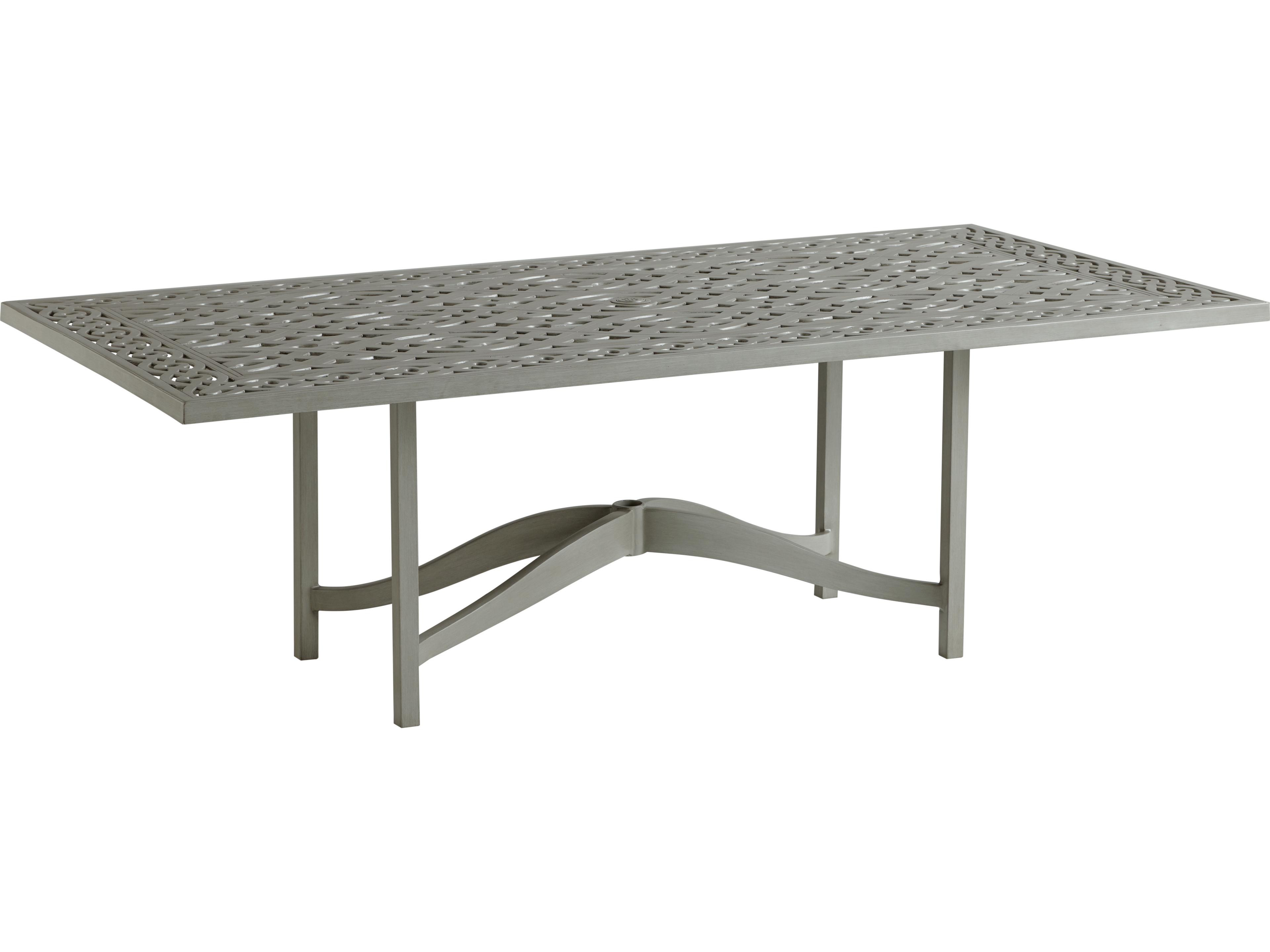 Tommy Bahama Outdoor Silver Sands Aluminum Rectangular Dining Table