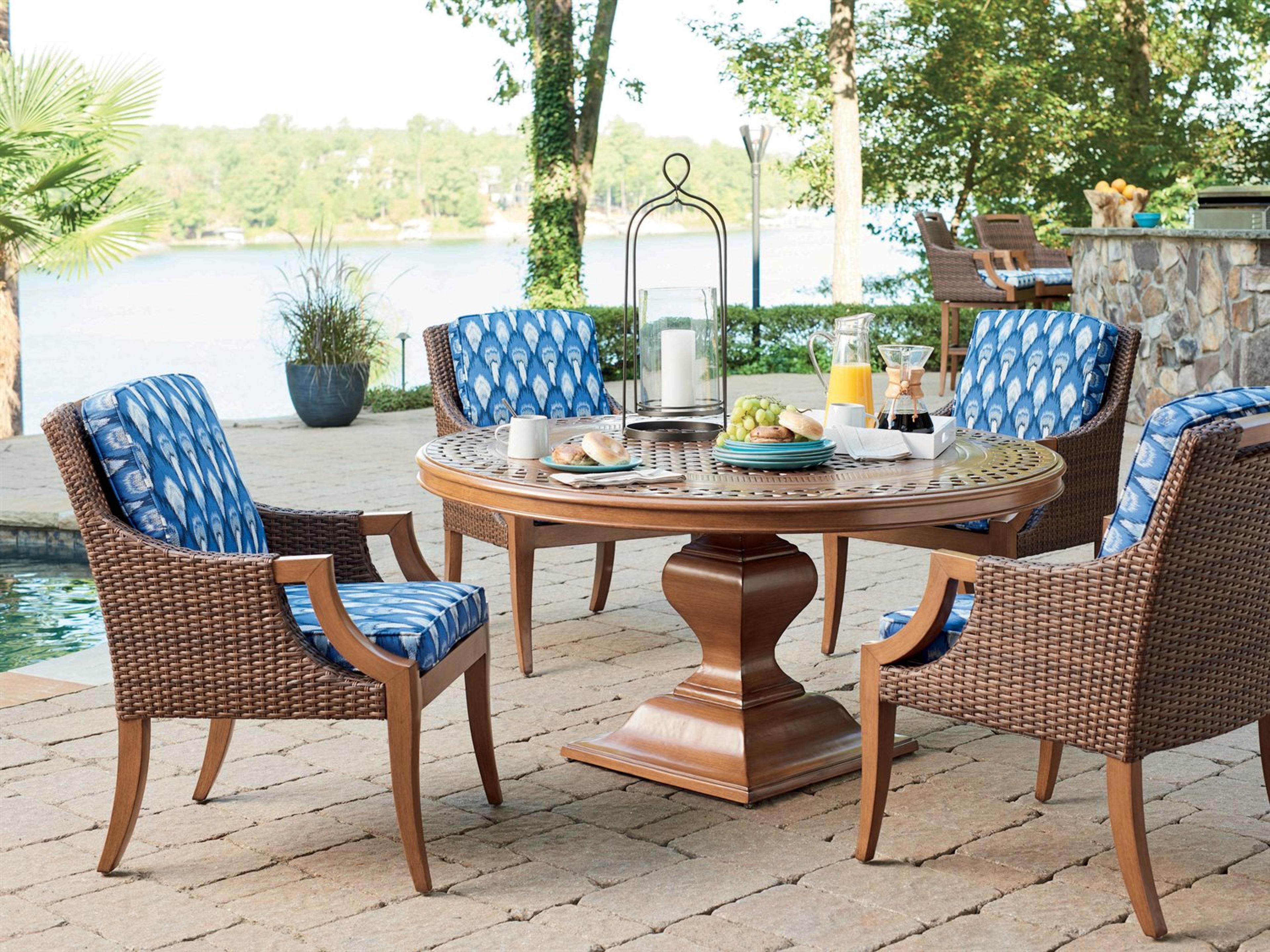 Tommy Bahama Outdoor Harbor Isle Wicker Dining Set