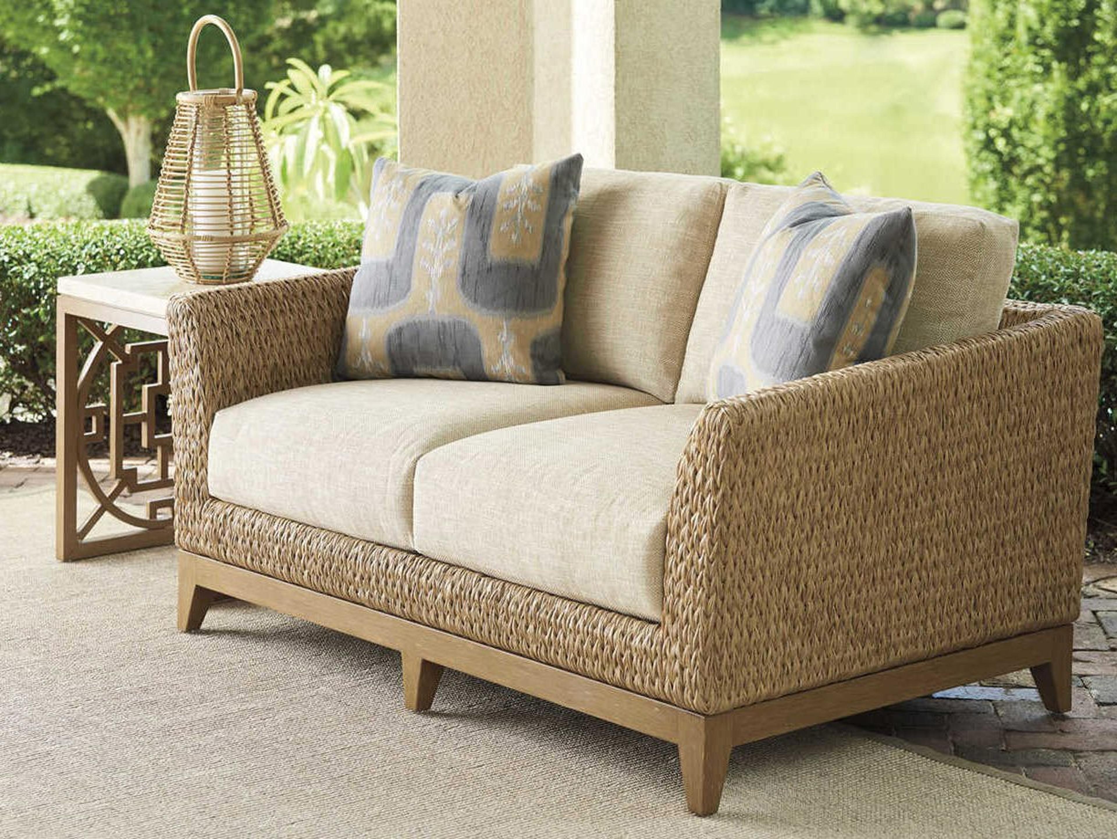 Tommy Bahama Outdoor Los Altos Valley View Wicker Cushion Lounge Set