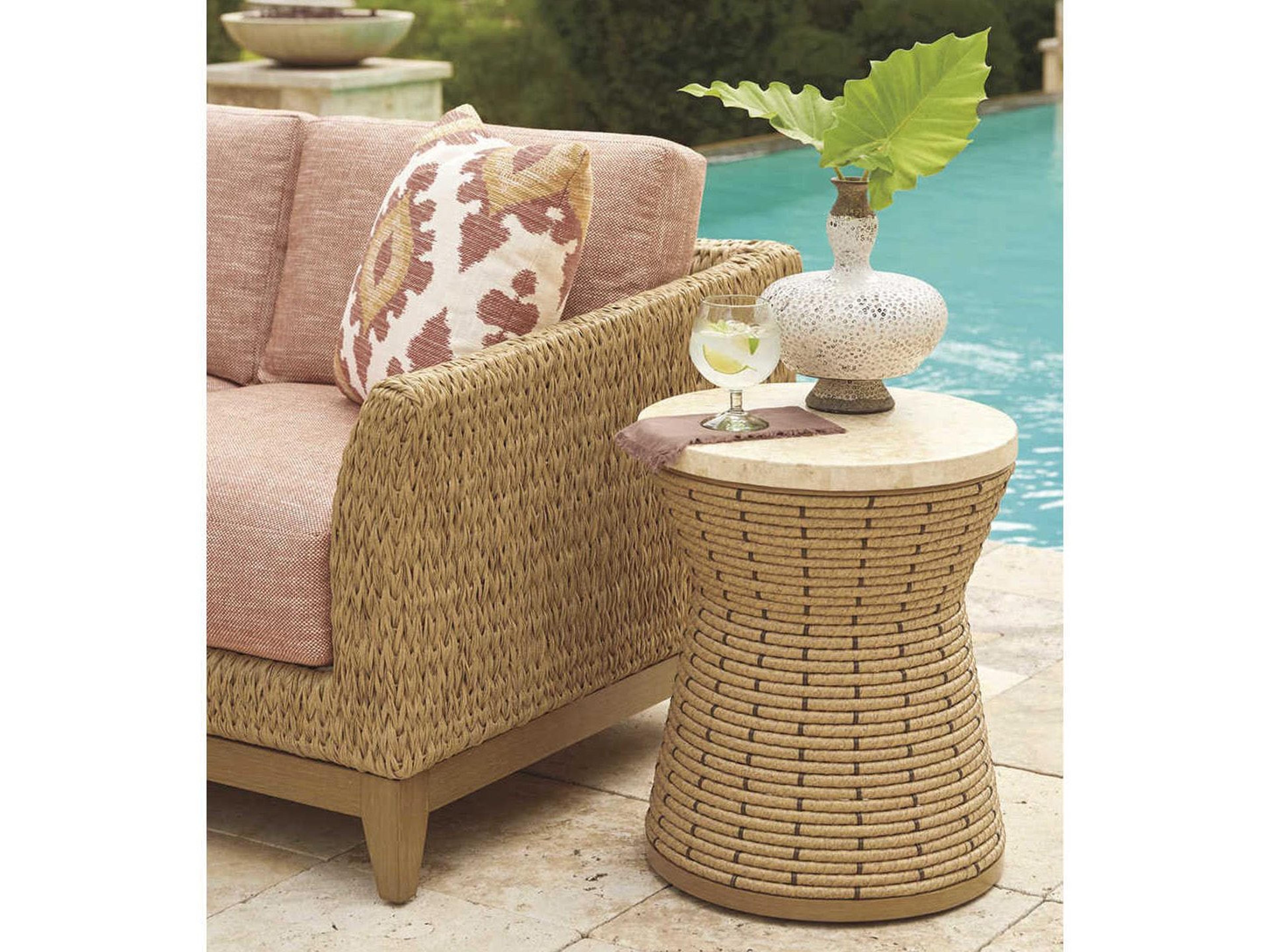 Tommy Bahama Outdoor Los Altos Valley View Wicker Cushion Lounge Set