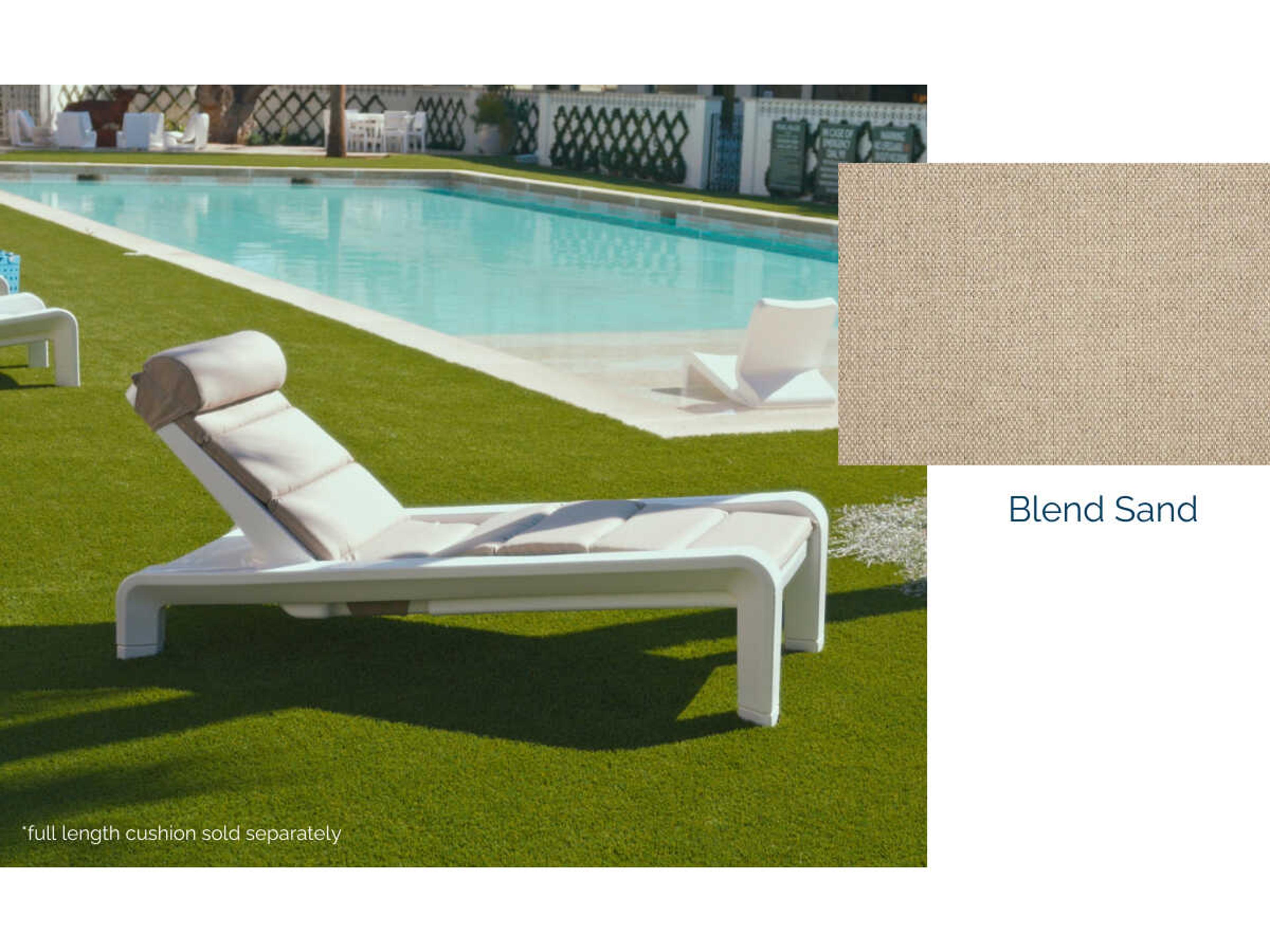 Tupelo Goods Deck Blend Sand Chaise Sunbrella Pillow