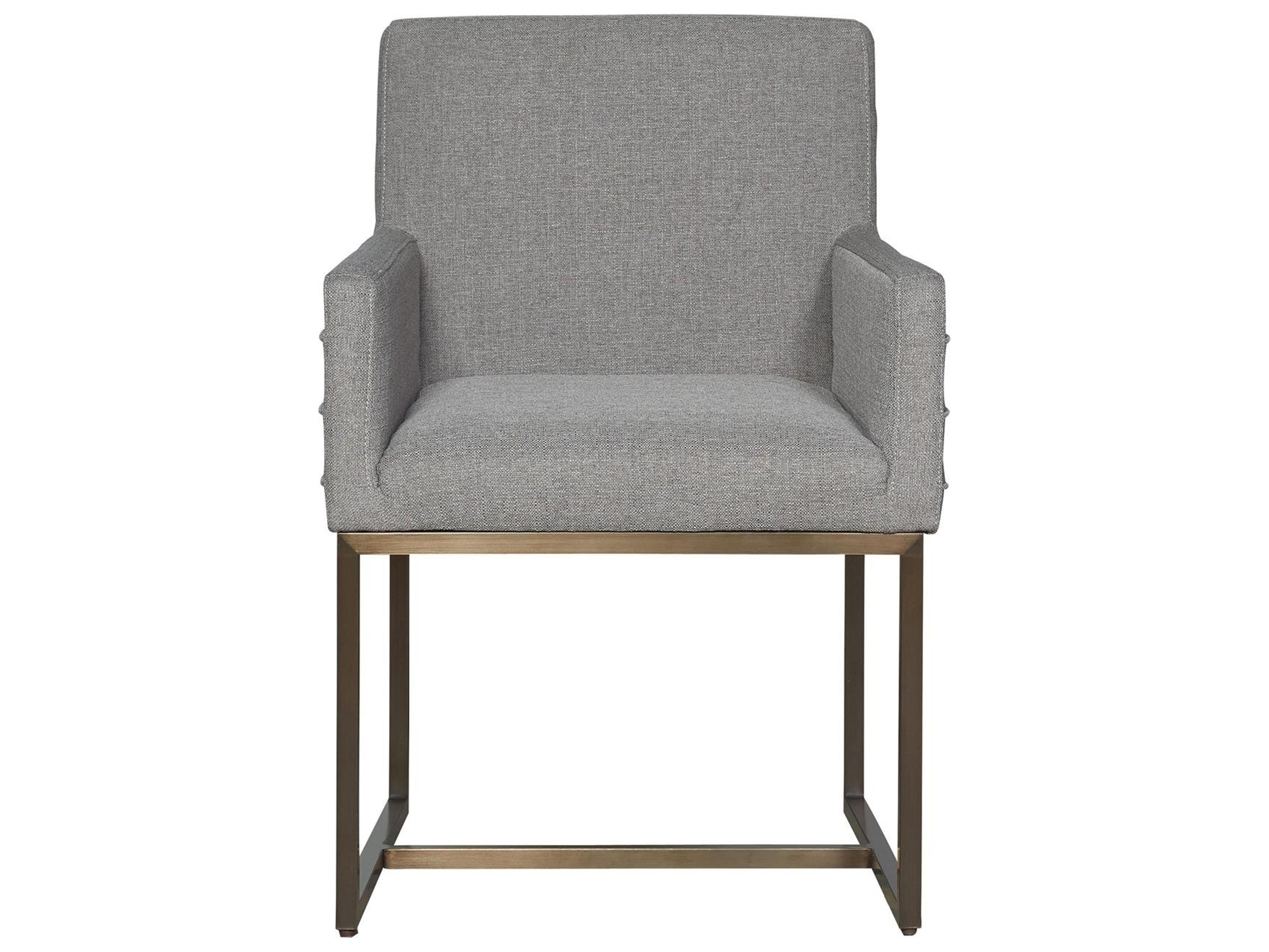 Universal Furniture Modern Cooper Gray Upholstered Arm Dining Chair