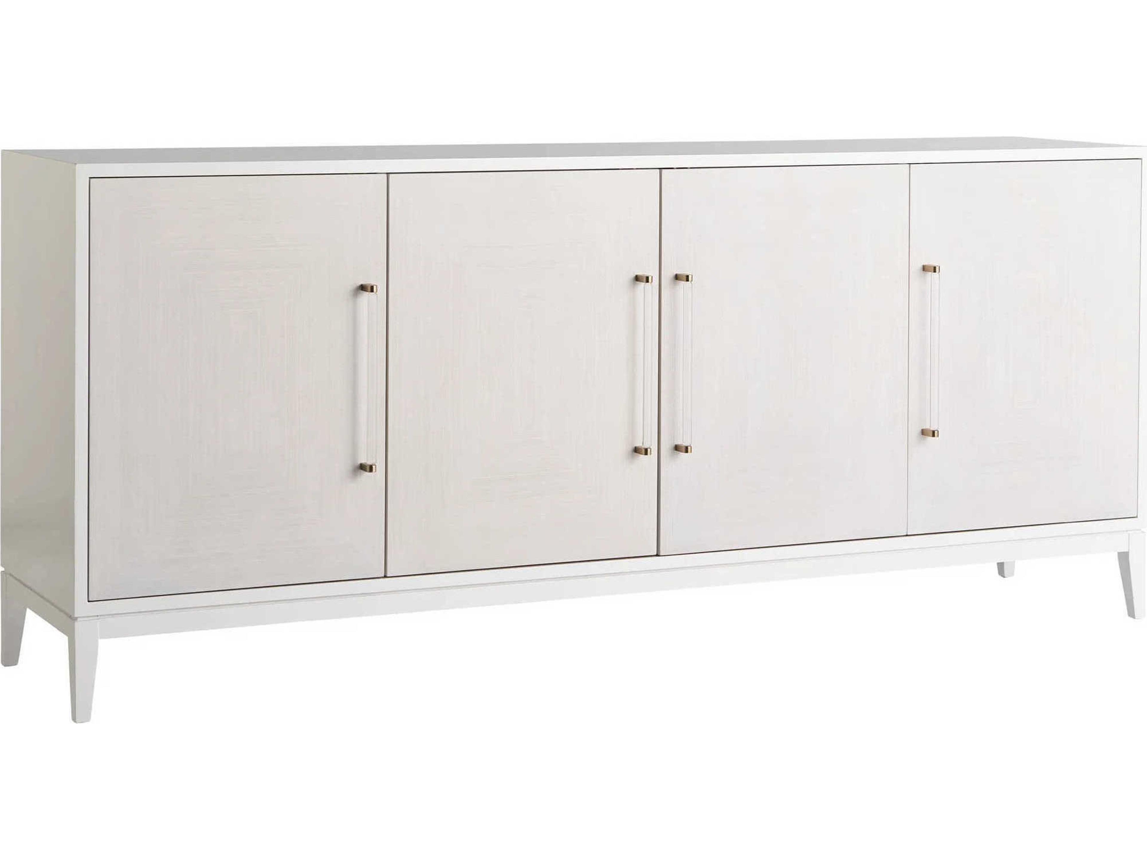 Universal Furniture Miranda Kerr 78" Alabaster White Lacquer Credenza Sideboard