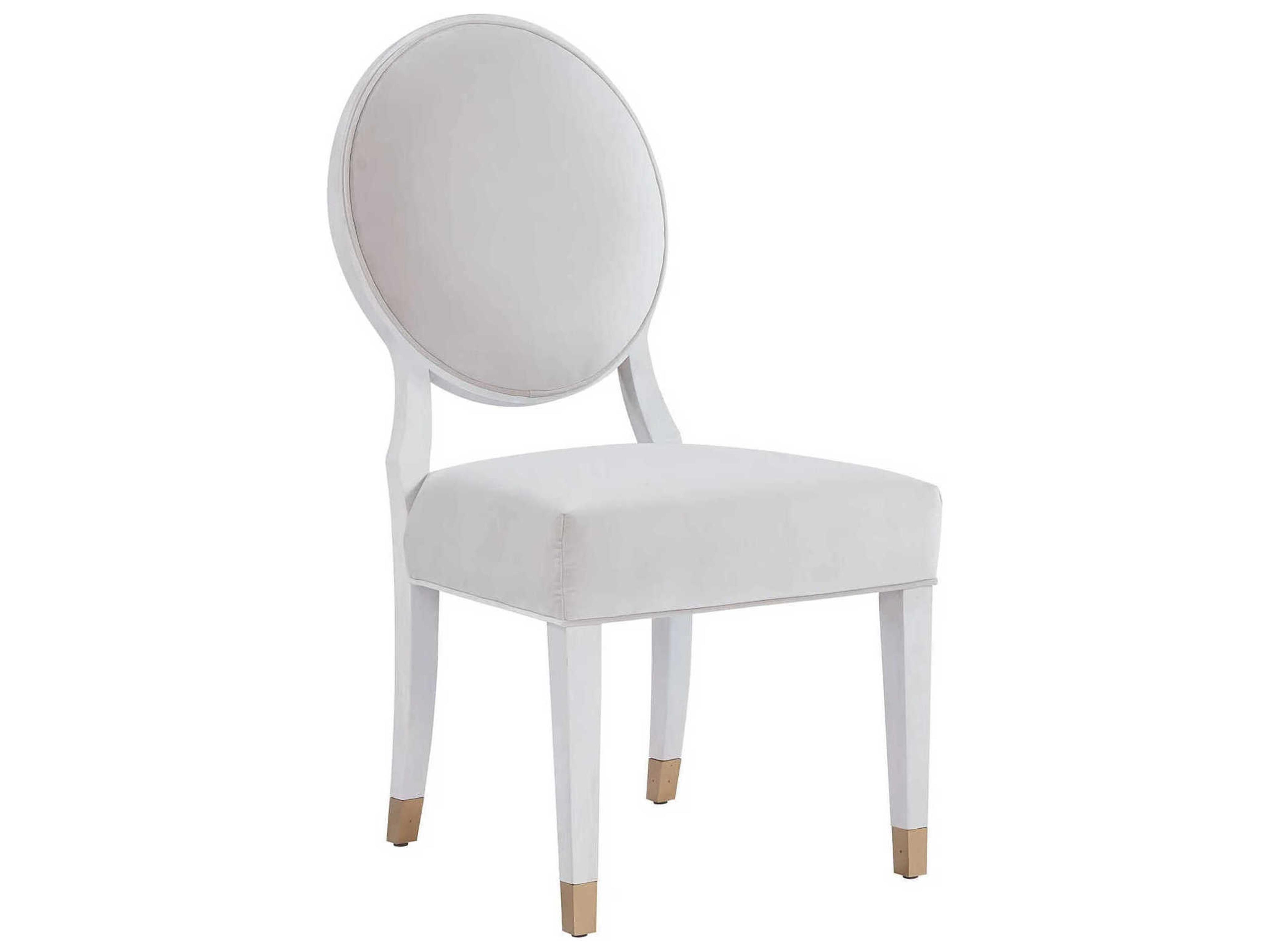 Universal Furniture Miranda Kerr Solid Wood White Upholstered Side Dining Chair