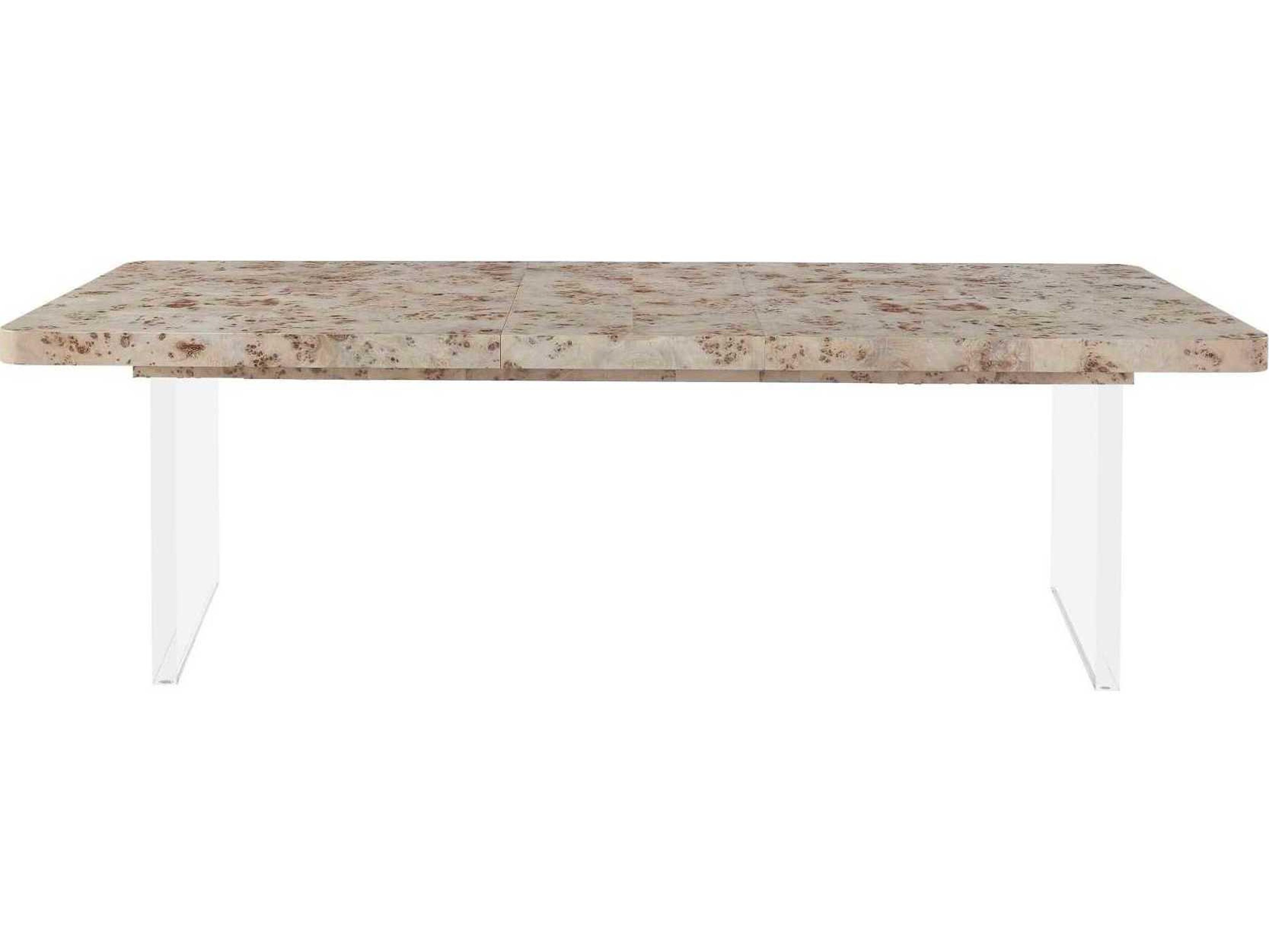 Universal Furniture Tranquility Rectangular Wood Mappa Burl Dining Table