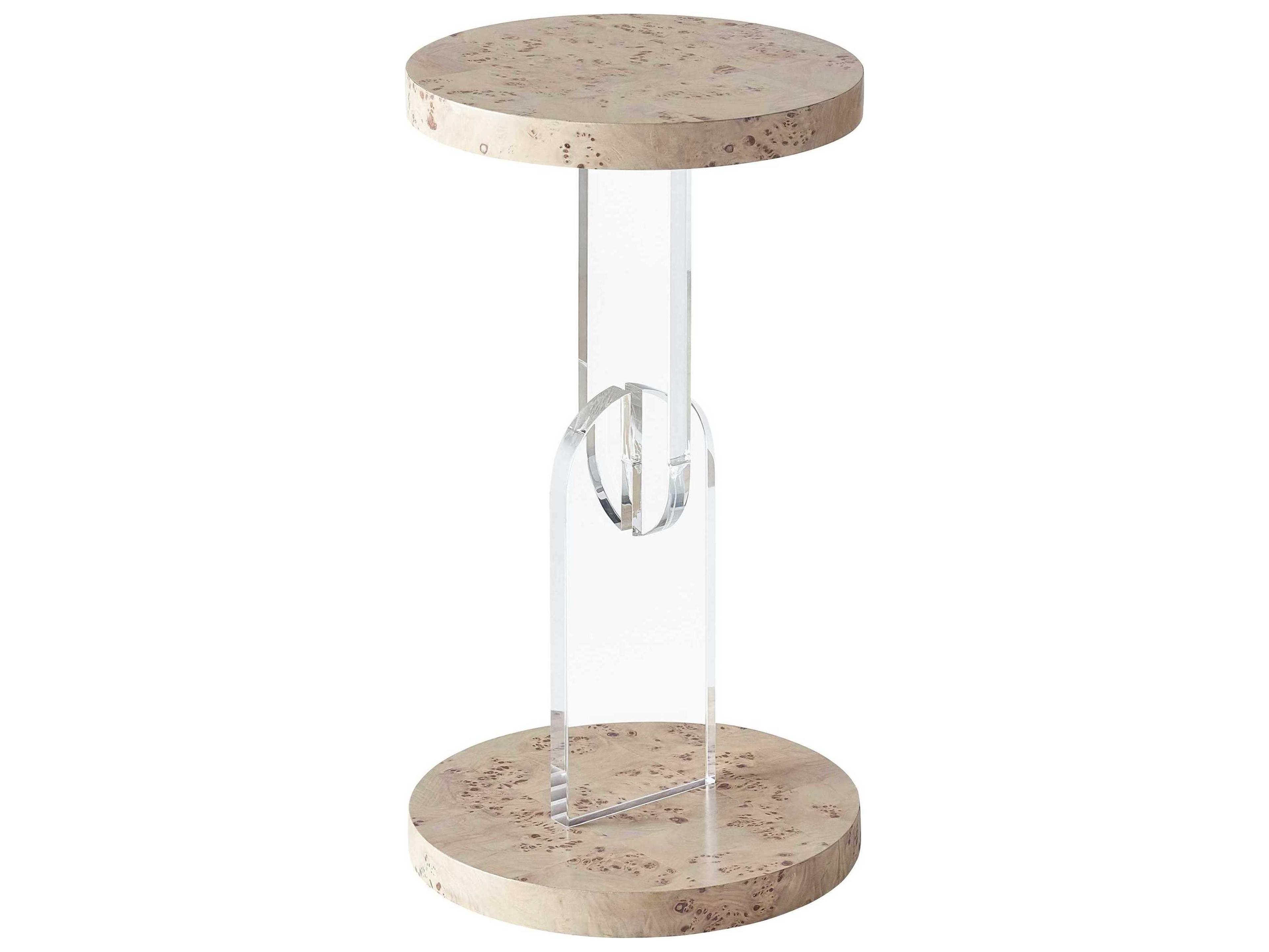 Universal Furniture Tranquility Burl Round Mappa End Table