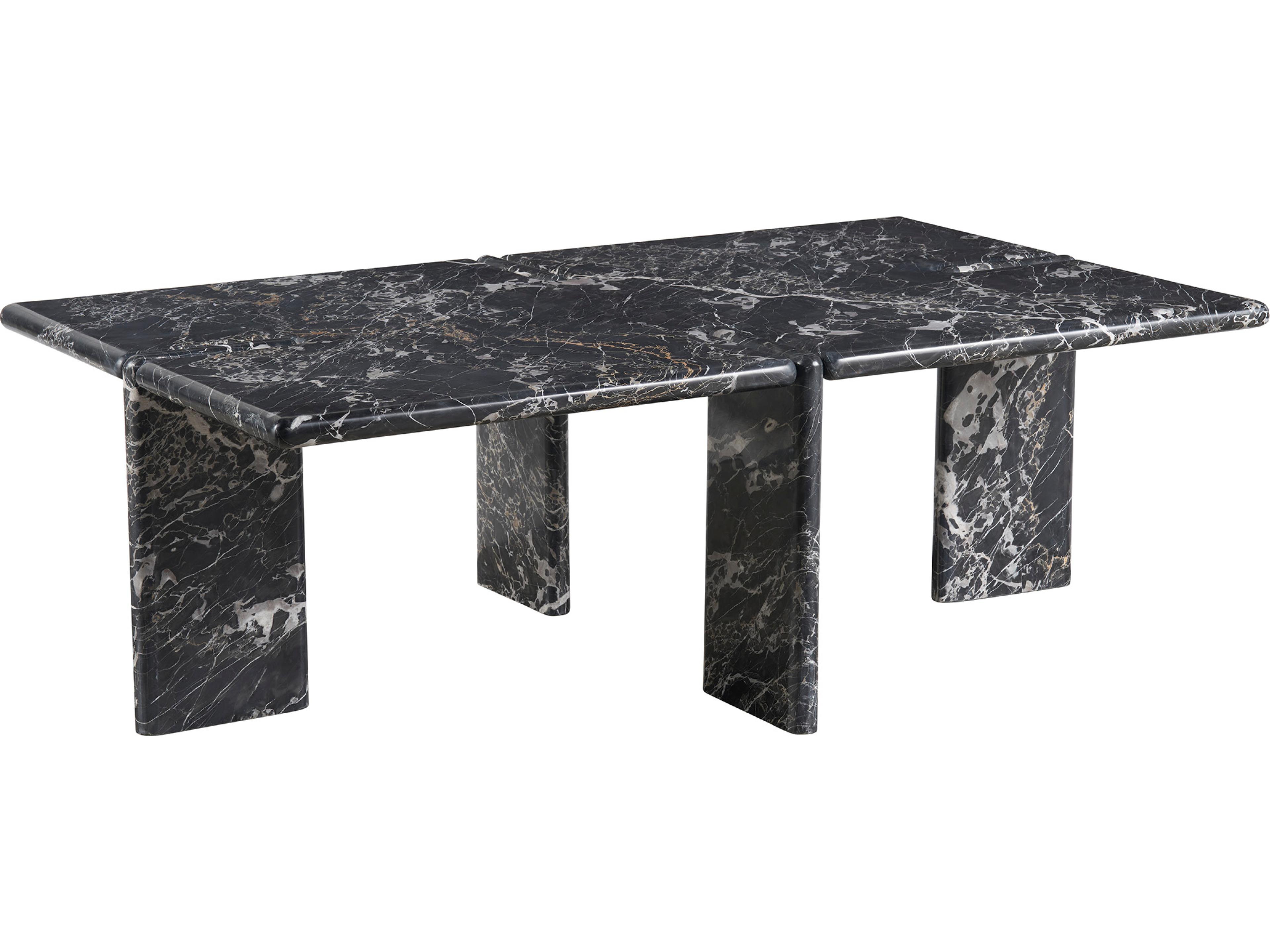 Universal Furniture Modern Golden Portoro Marble Magnus Cocktail Table