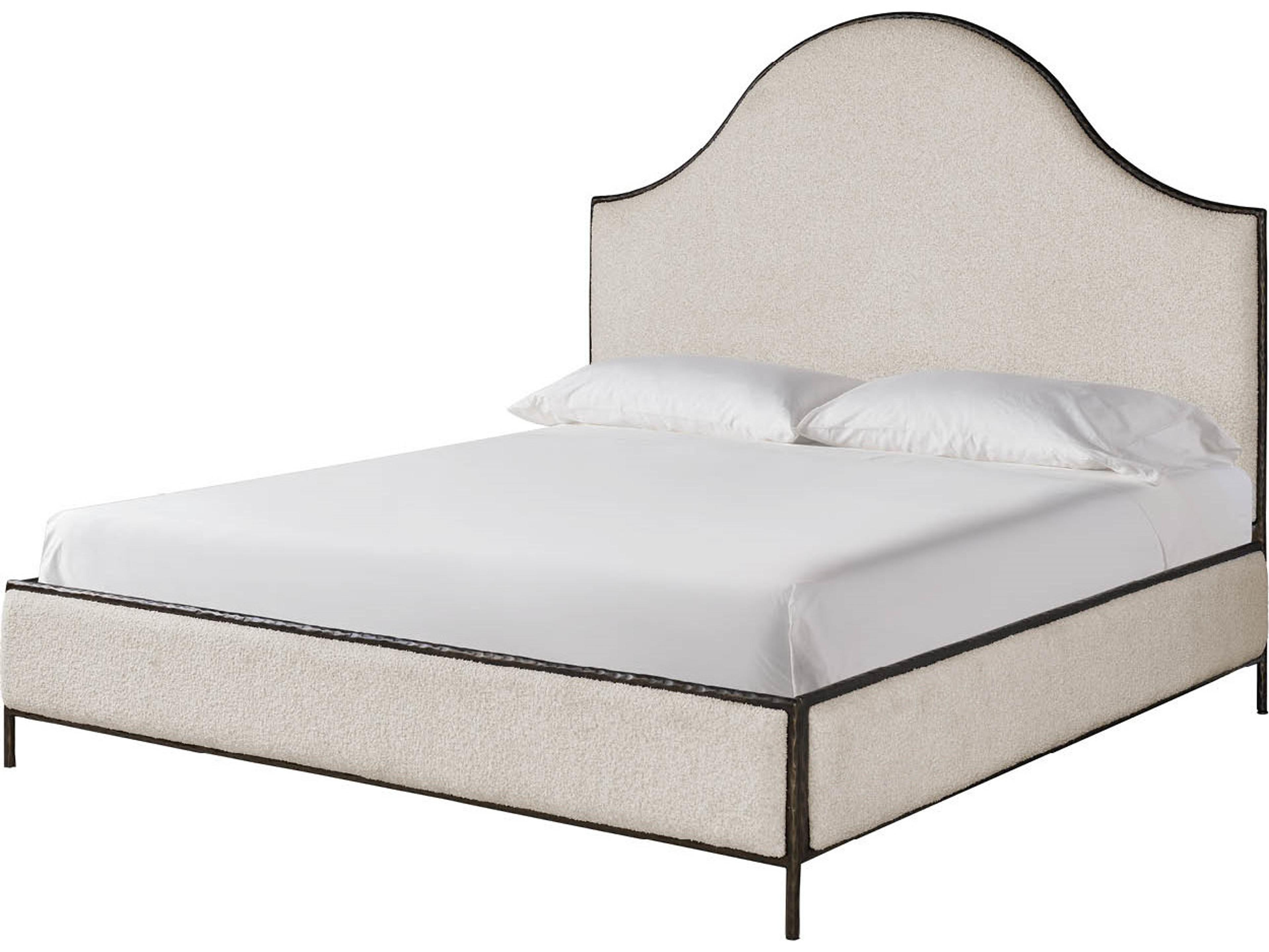 Universal Furniture Griffith Park White Upholstered Queen Platform Bed
