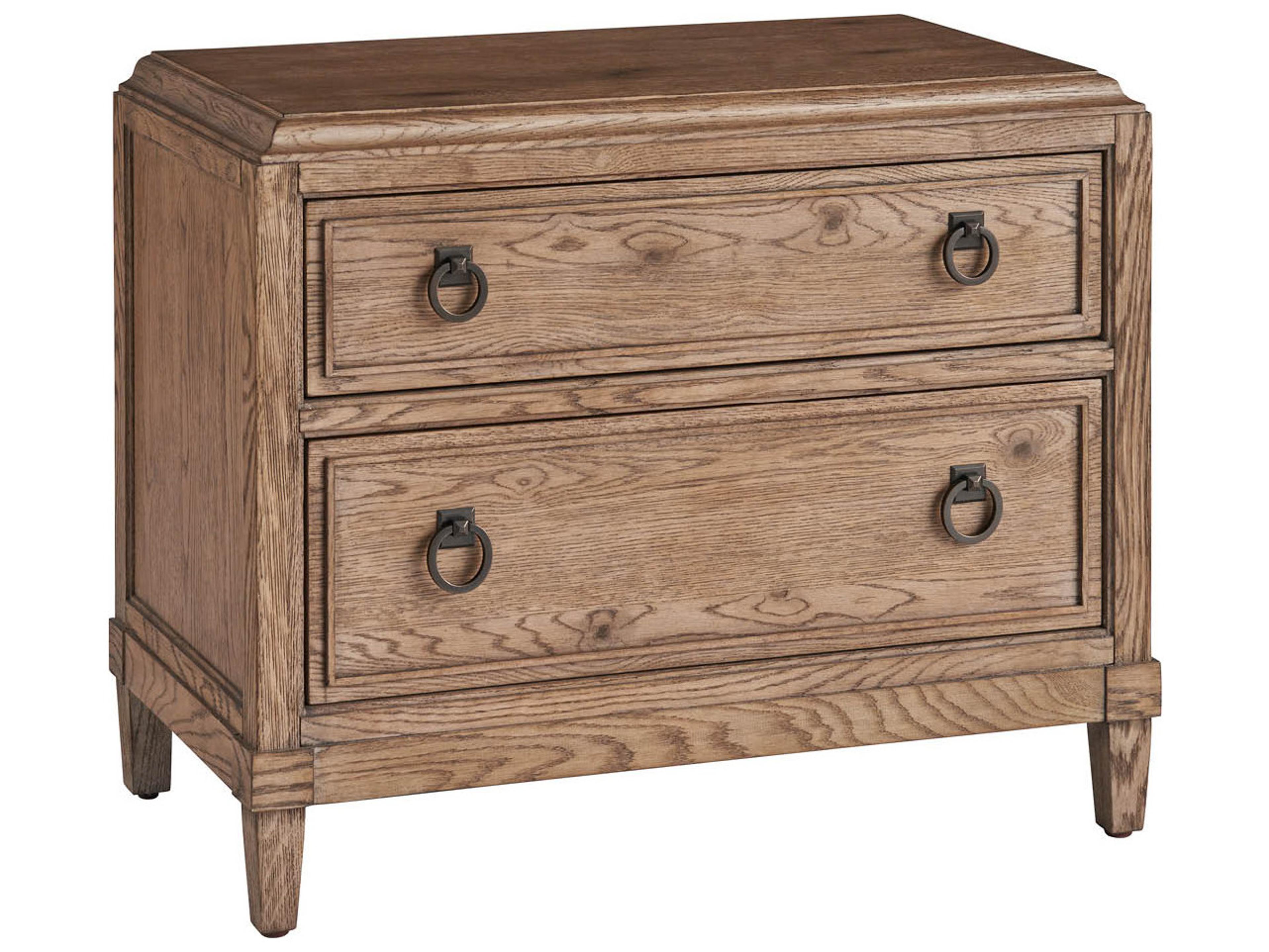 Universal Furniture Griffith Park 2-Drawers Natural Nightstand