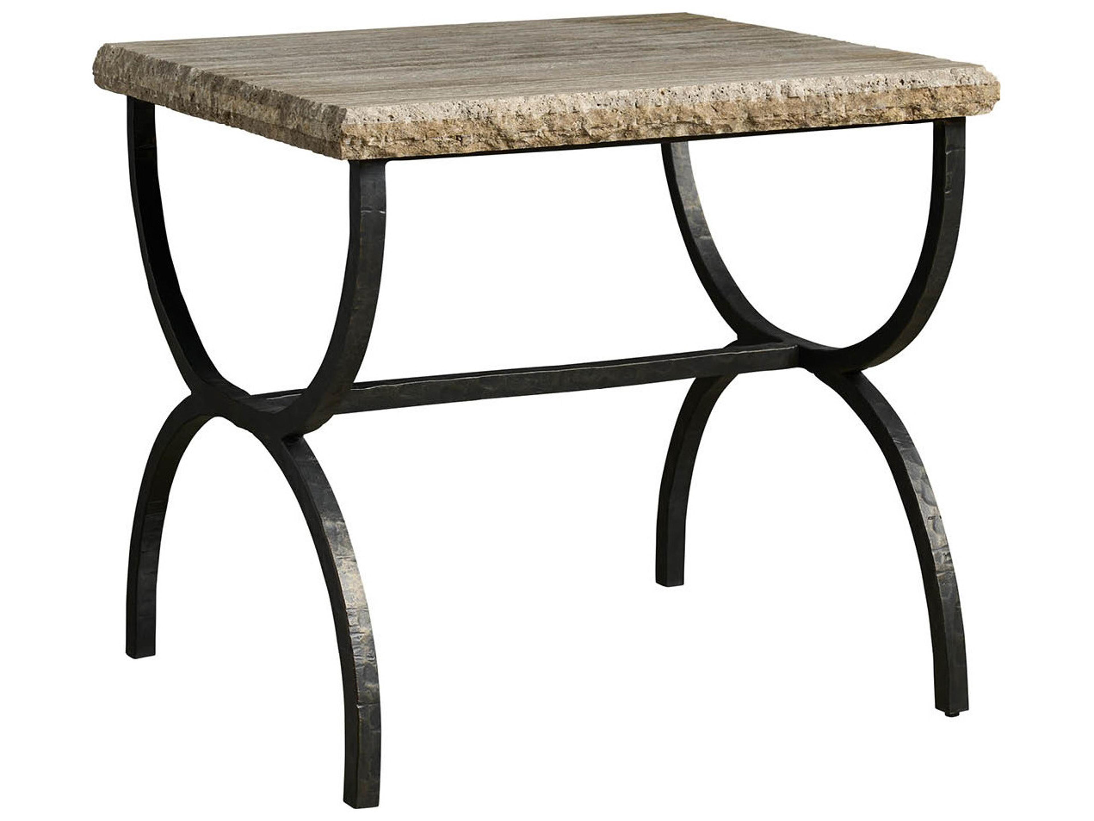 Universal Furniture Griffith Park Rectangular Stone End Table