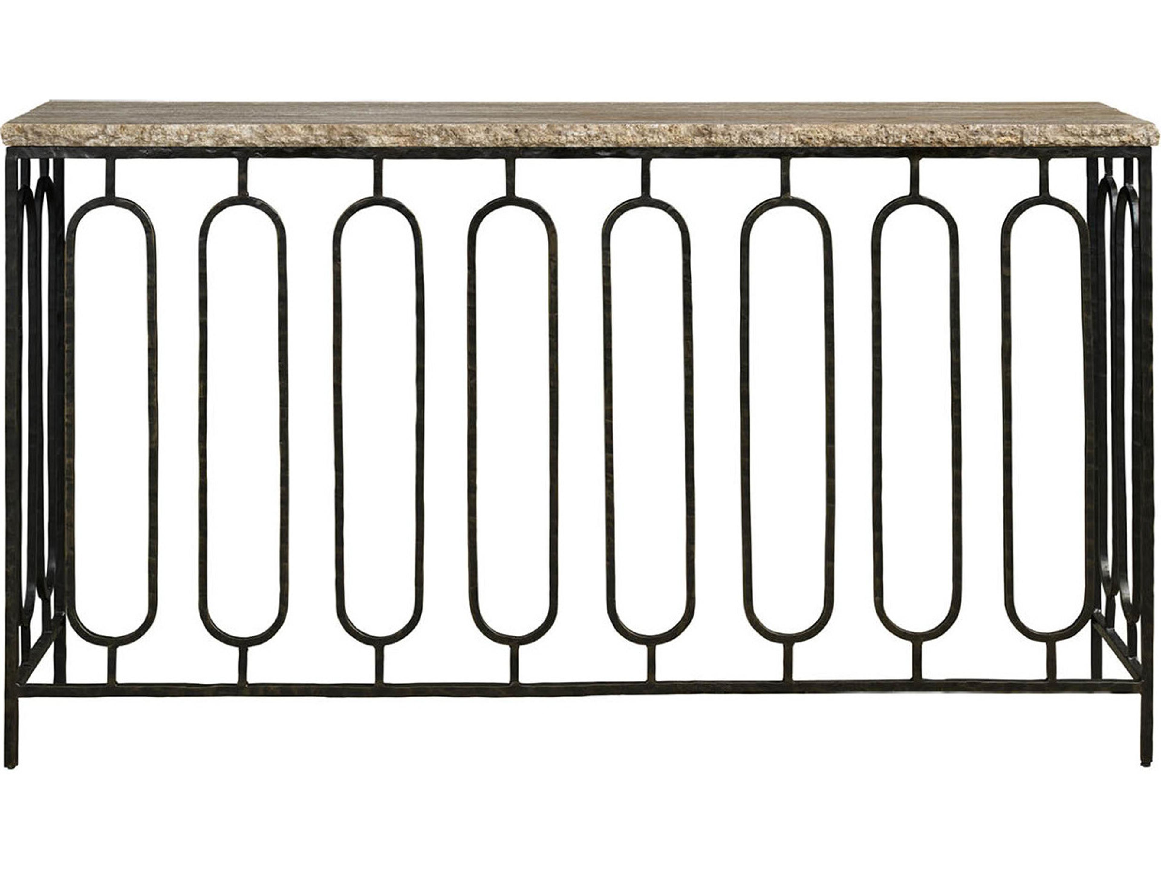 Universal Furniture Griffith Park Rectangular Stone Console Table