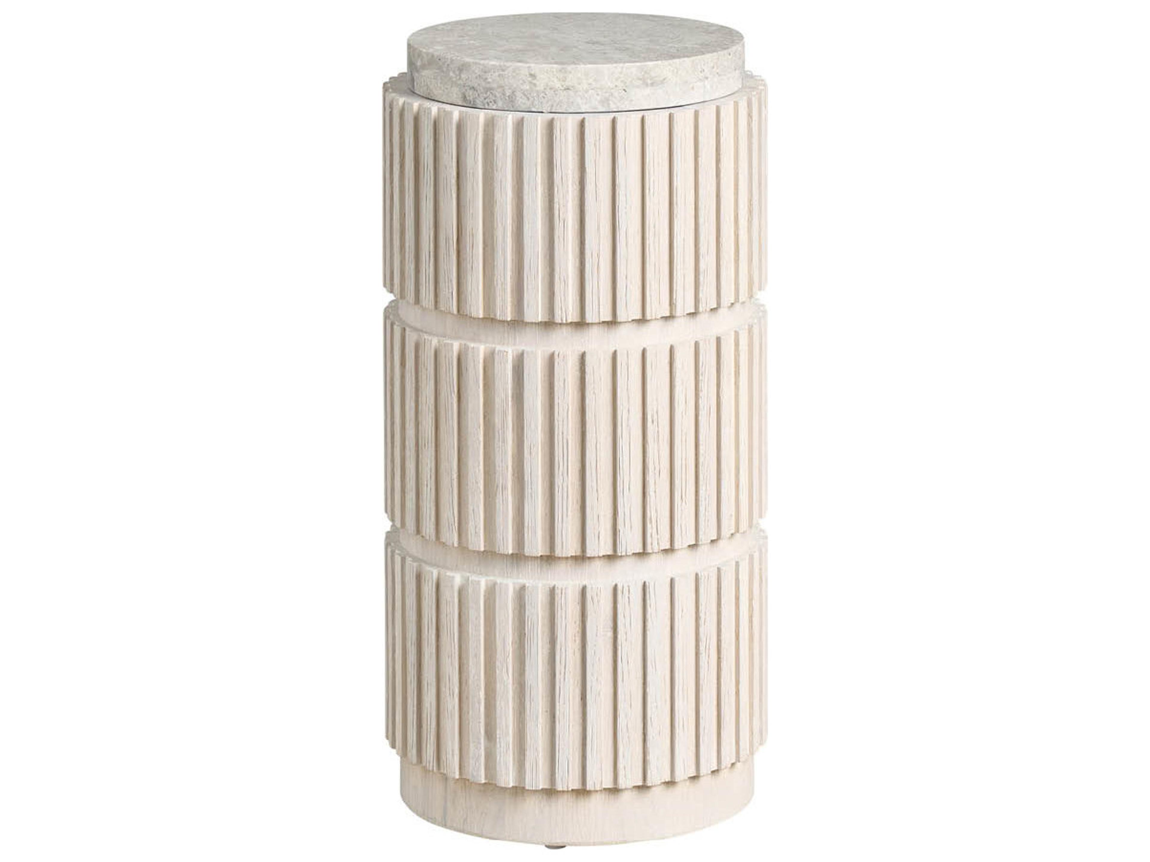 Universal Furniture Avaline Round Stone End Table