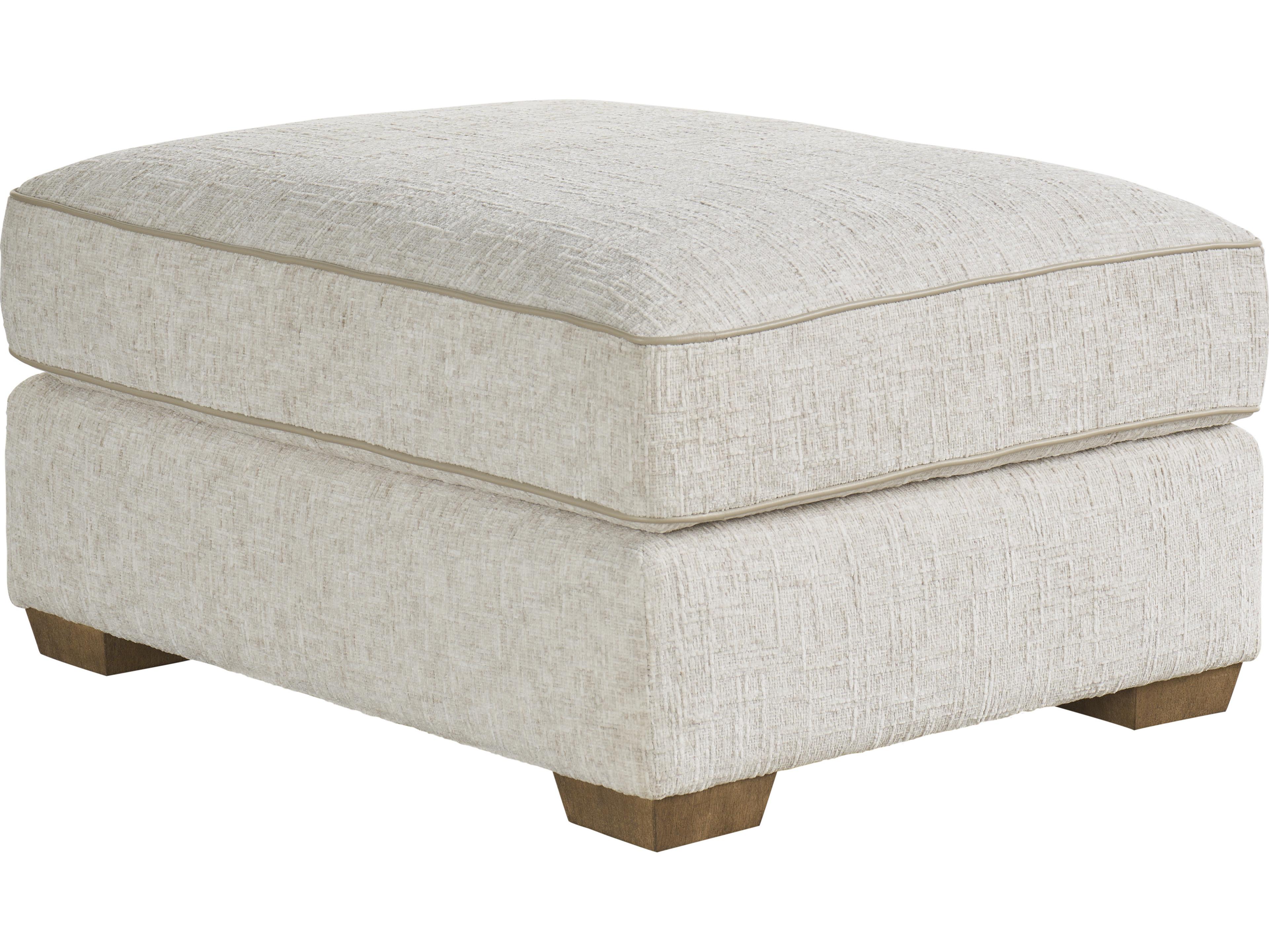 Universal Furniture Sophie Brown Beige Upholstered Ottoman