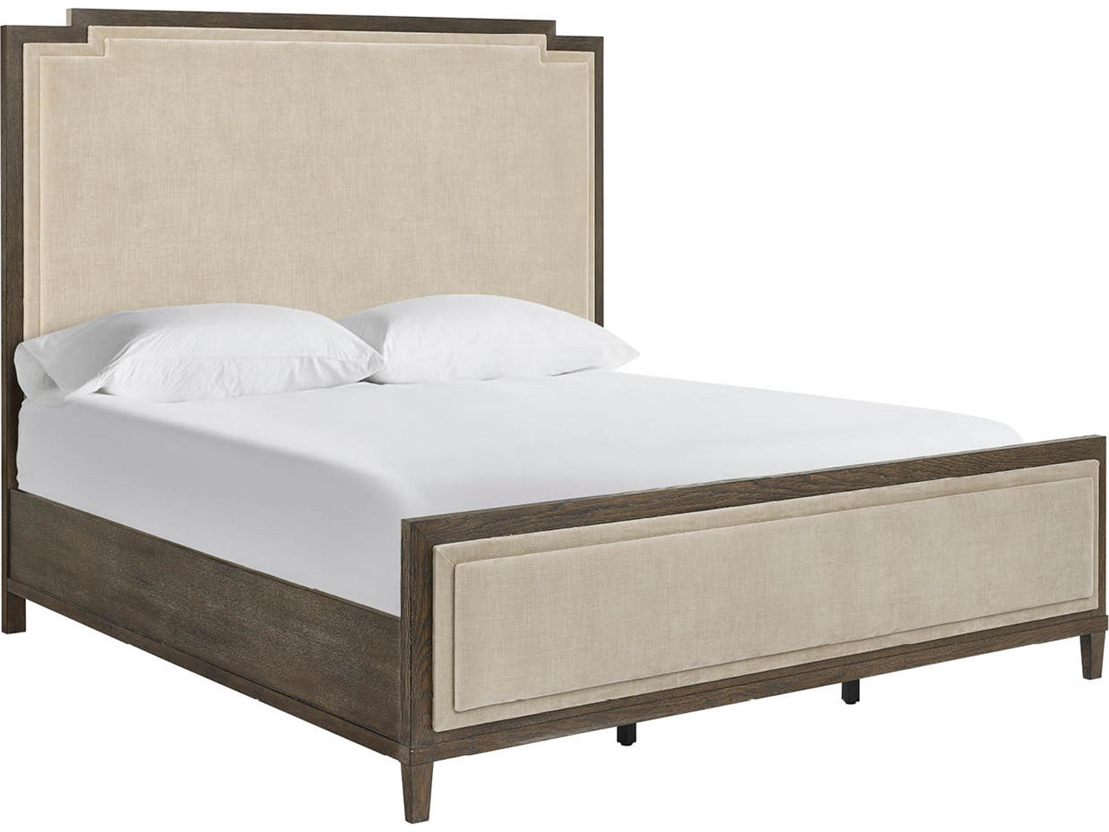 Universal Furniture Montclair Cocoa Gray Upholstered Queen Panel Bed