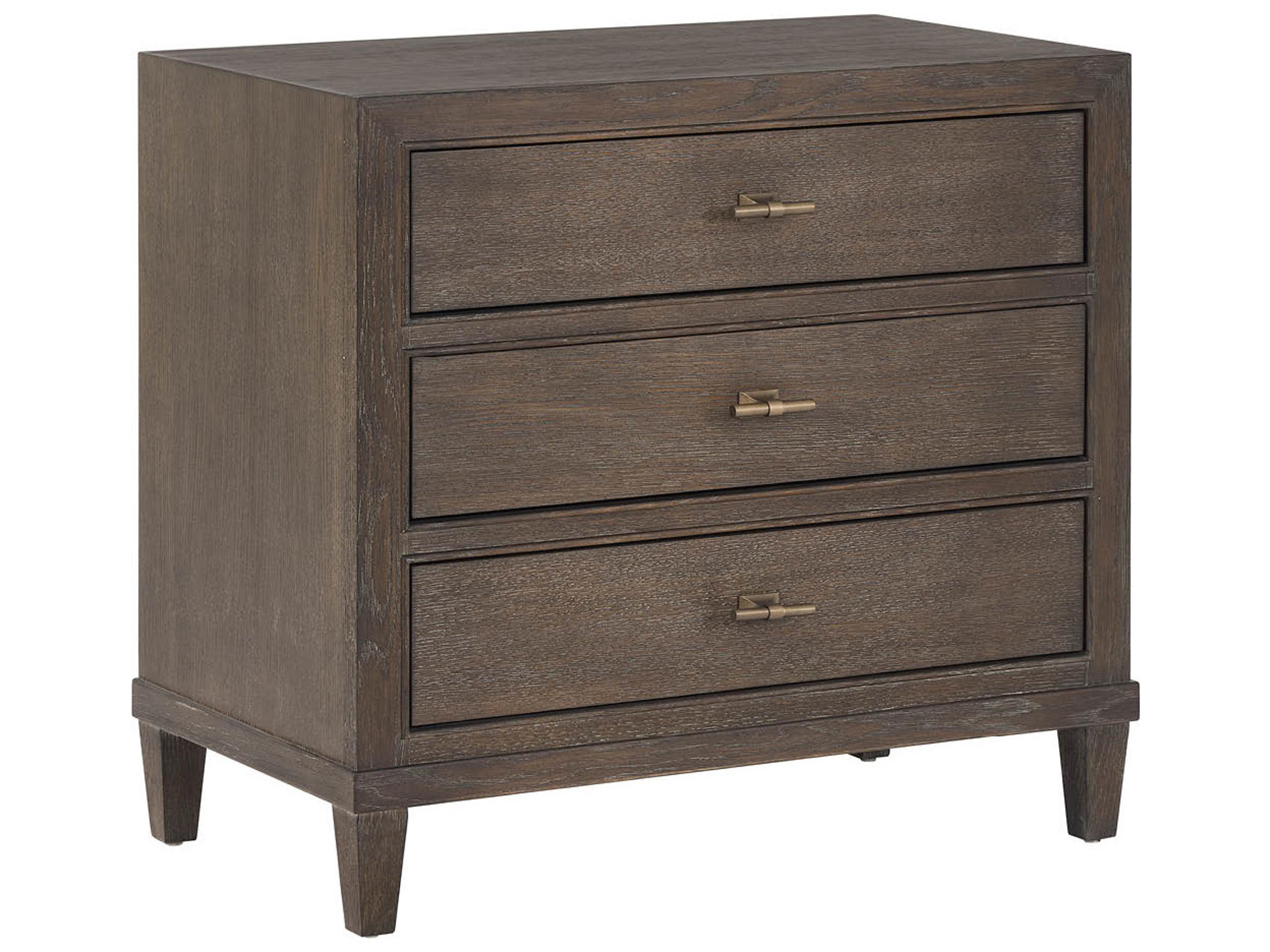 Universal Furniture Montclair 3-Drawers Brown Nightstand