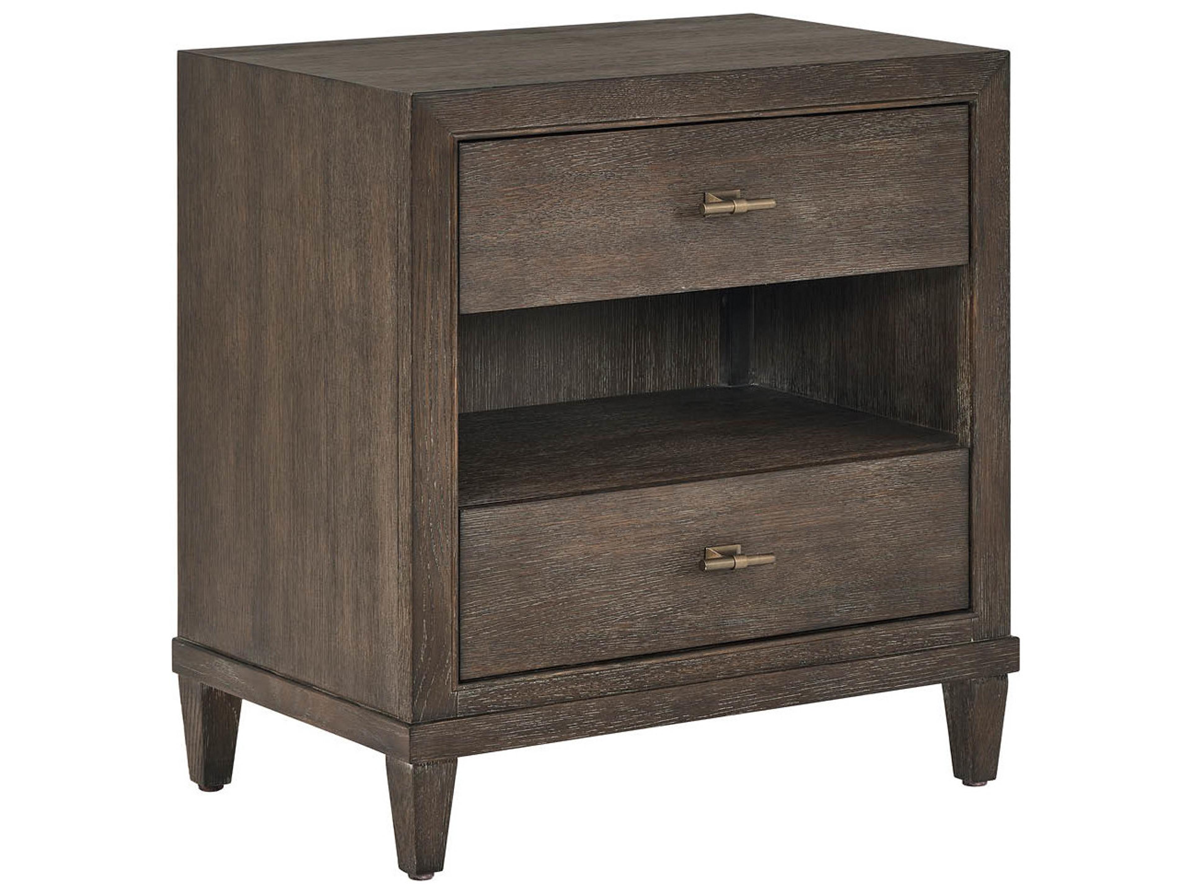 Universal Furniture Montclair 2-Drawers Brown Nightstand