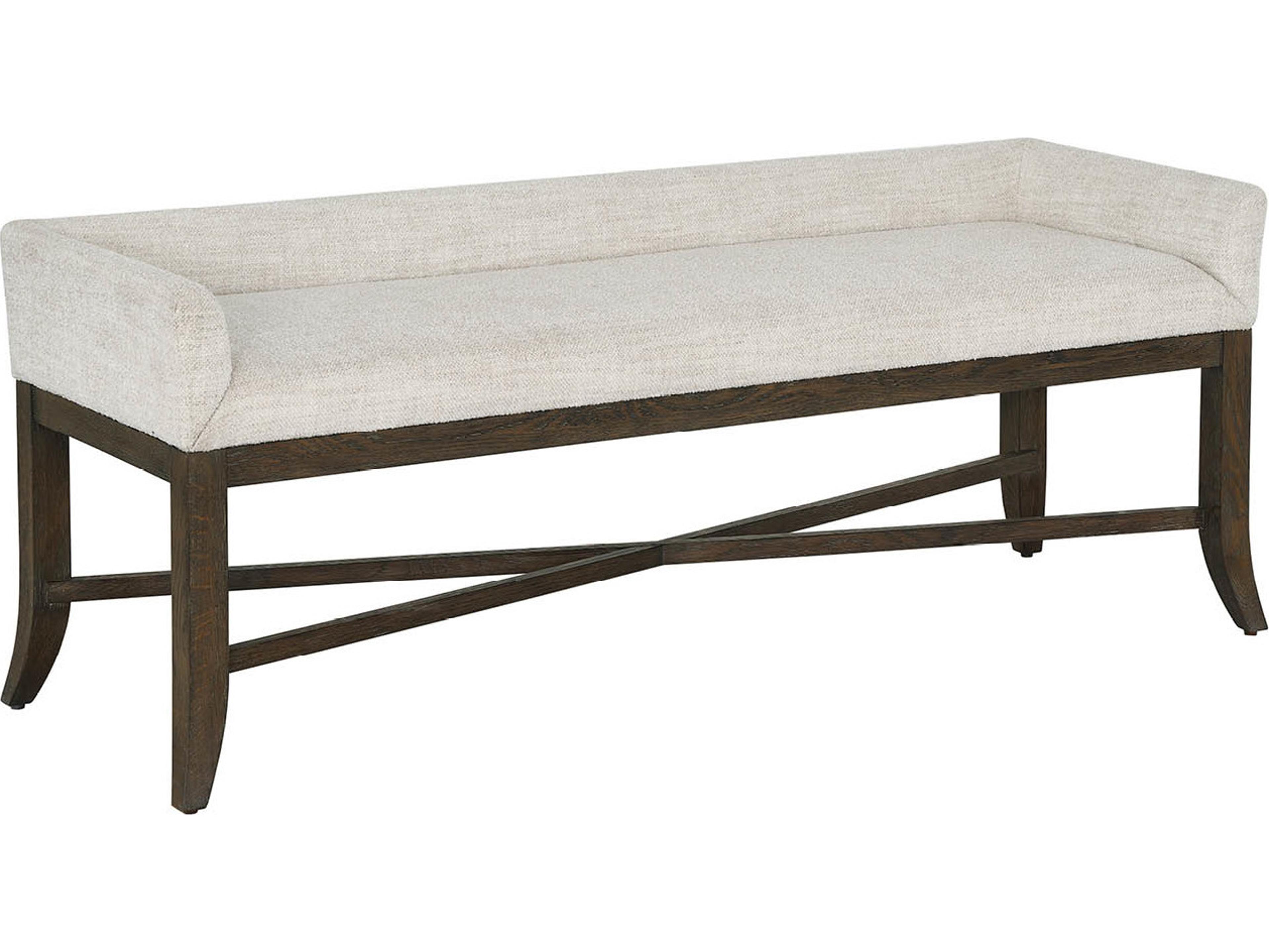 Universal Furniture Montclair Cocoa Beige Upholstered Accent Bench