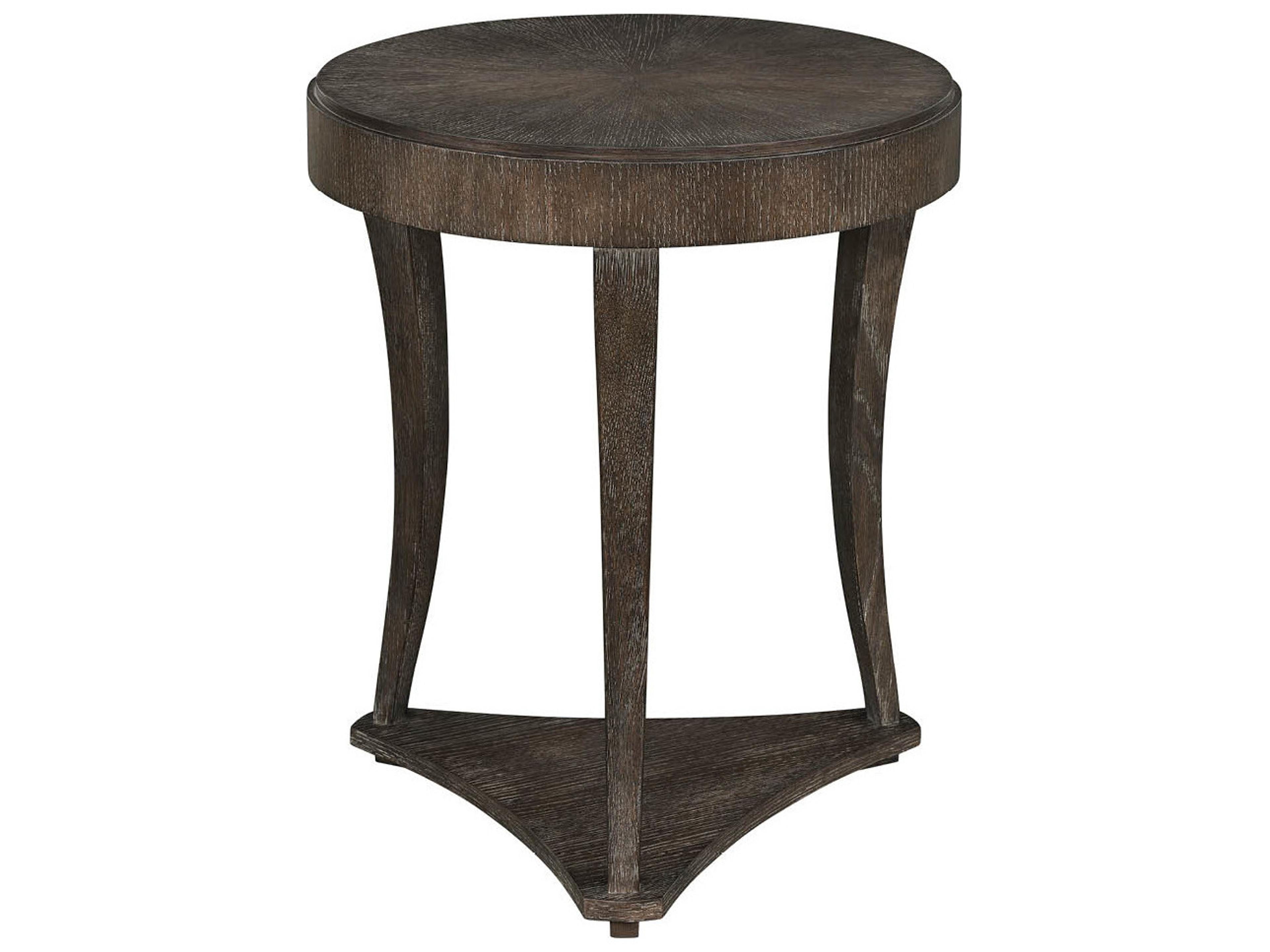 Universal Furniture Montclair Round Wood Cocoa End Table