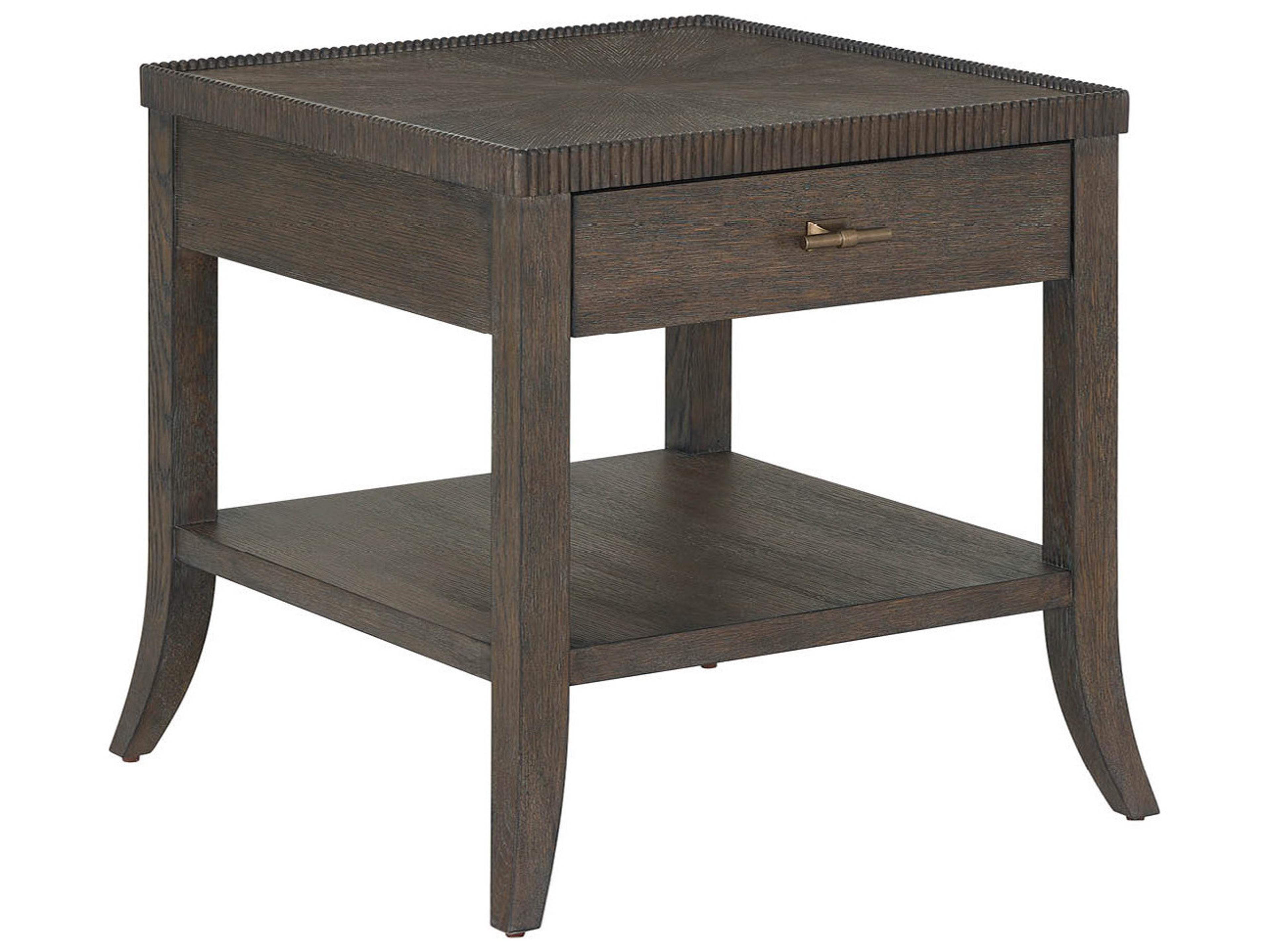 Universal Furniture Montclair Rectangular Wood Cocoa End Table