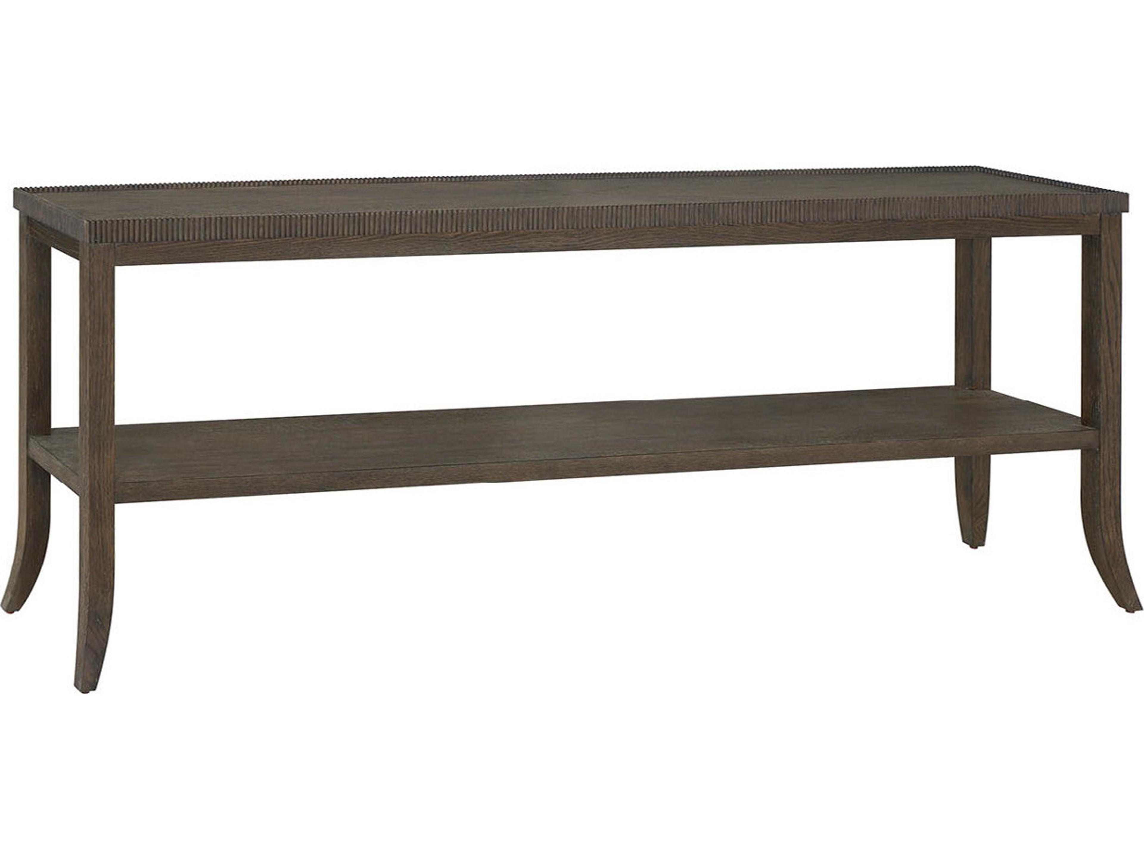 Universal Furniture Montclair Rectangular Wood Cocoa Console Table