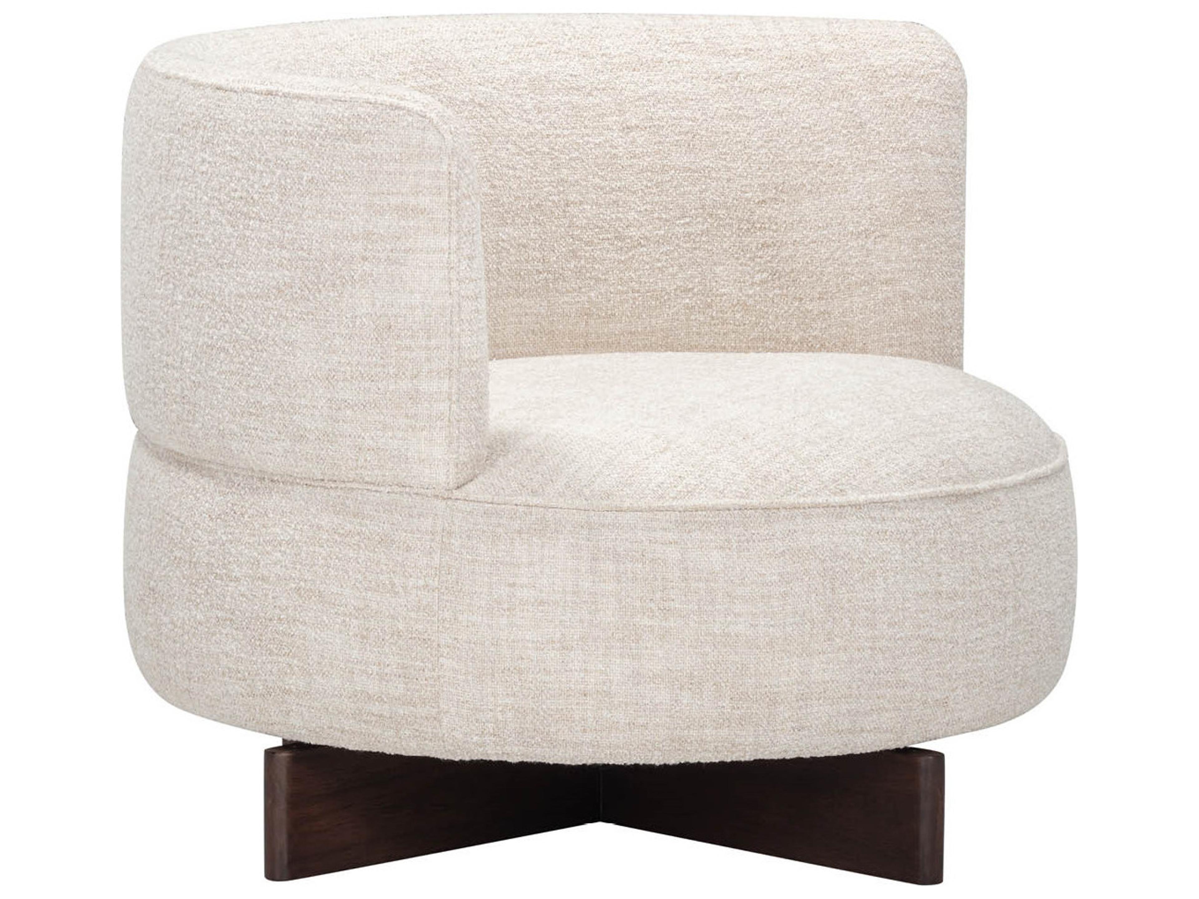 Universal Furniture Kori Swivel White Accent Chair